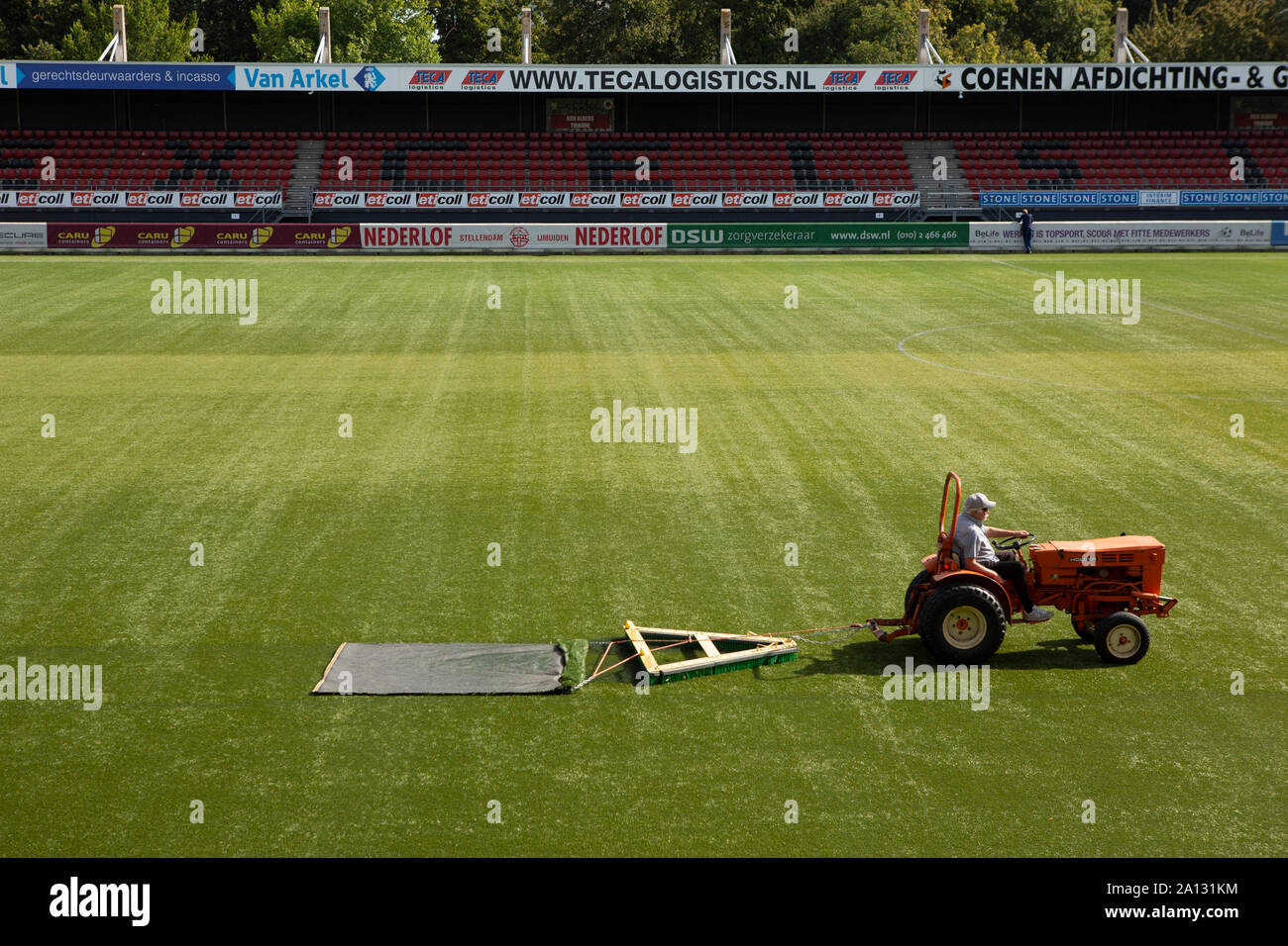 Football Field Maintenance High Resolution Stock Photography and Images