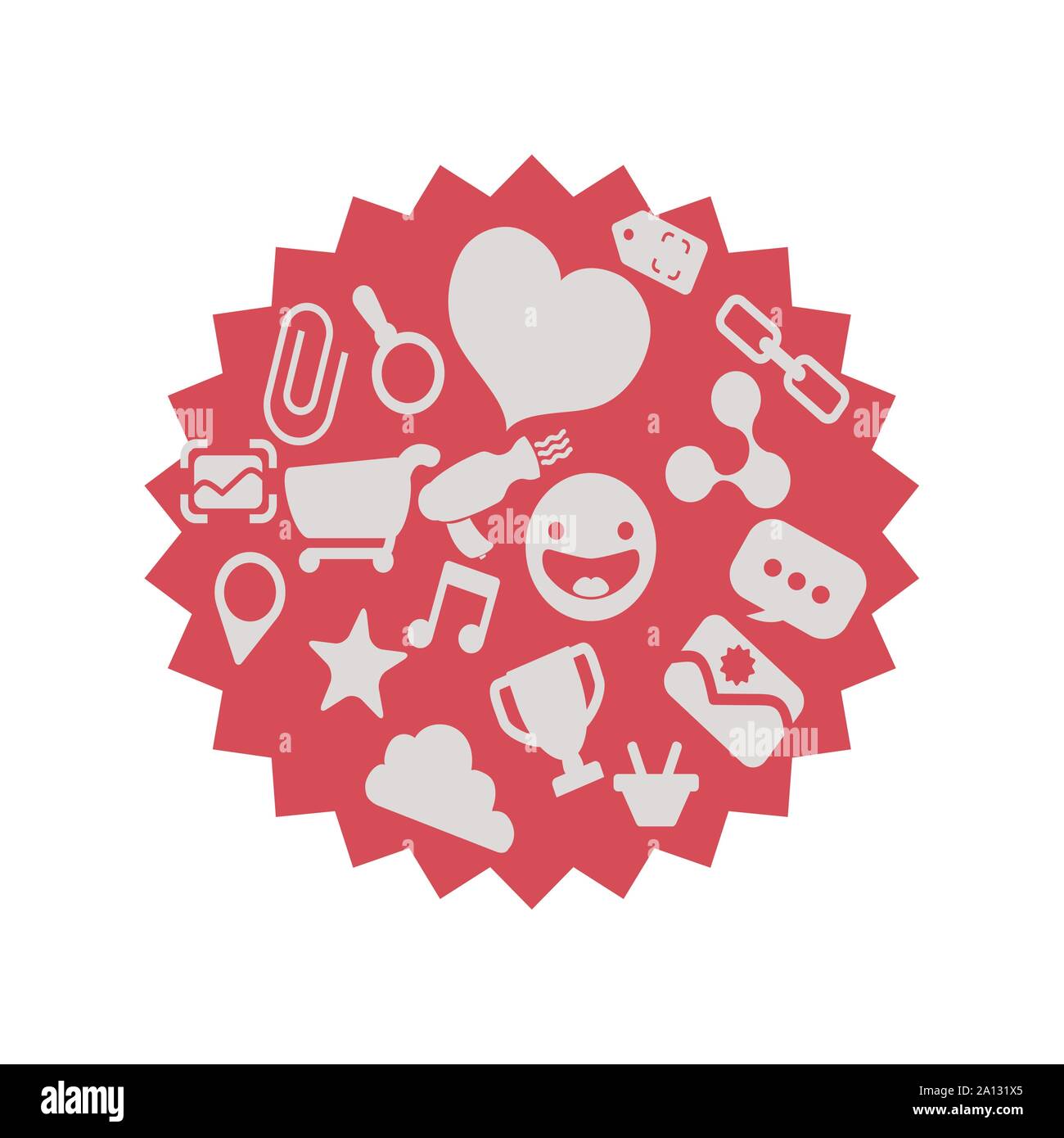 speech bubble with social media icons vector illustration design Stock ...