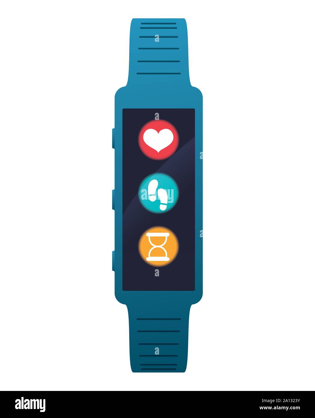 smart watch technology with applications menu vector illustration design Stock Vector