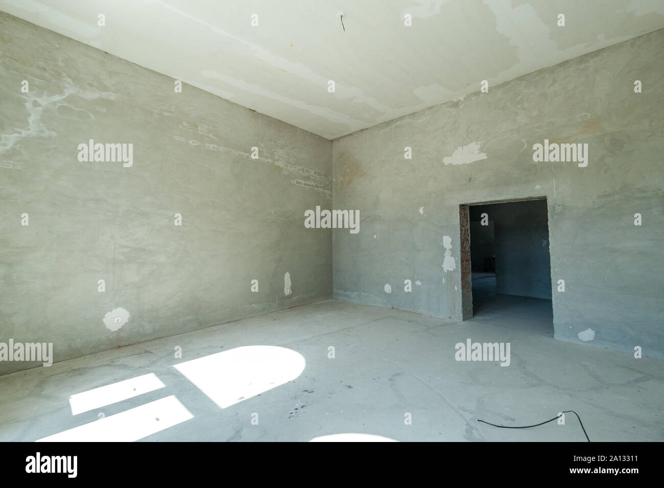 Russia Moscow June 23 2018 Interior Room Apartment Standard Repair Decoration In Hostel Self Finish Rough Repair Stock Photo Alamy