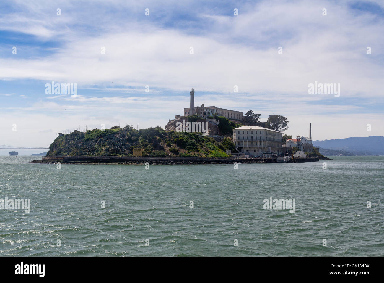 Alcatraz island in San Francisco bay, USA Stock Photo