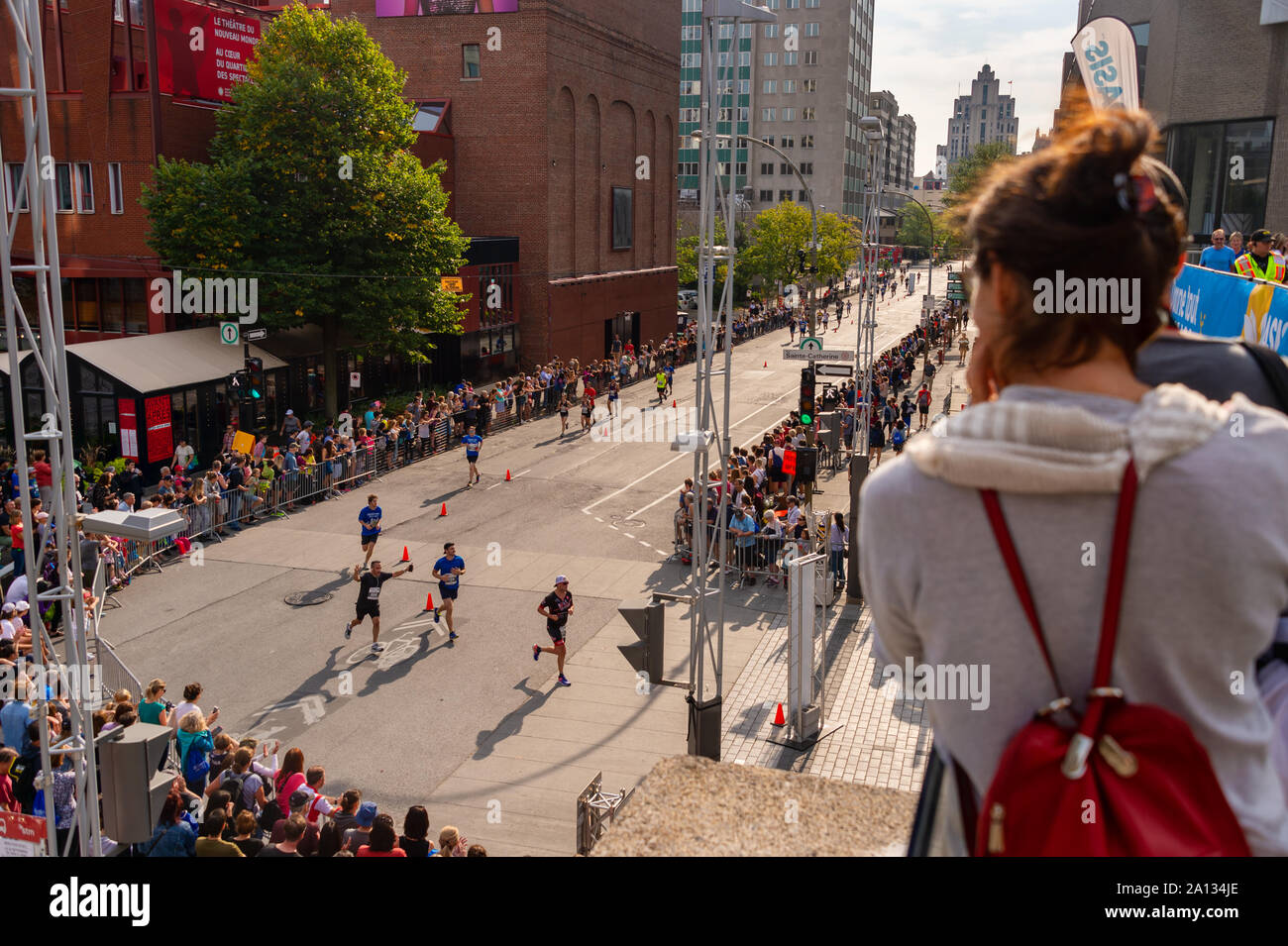 Montreal, Canada 22 September 2019 Runners and participants are