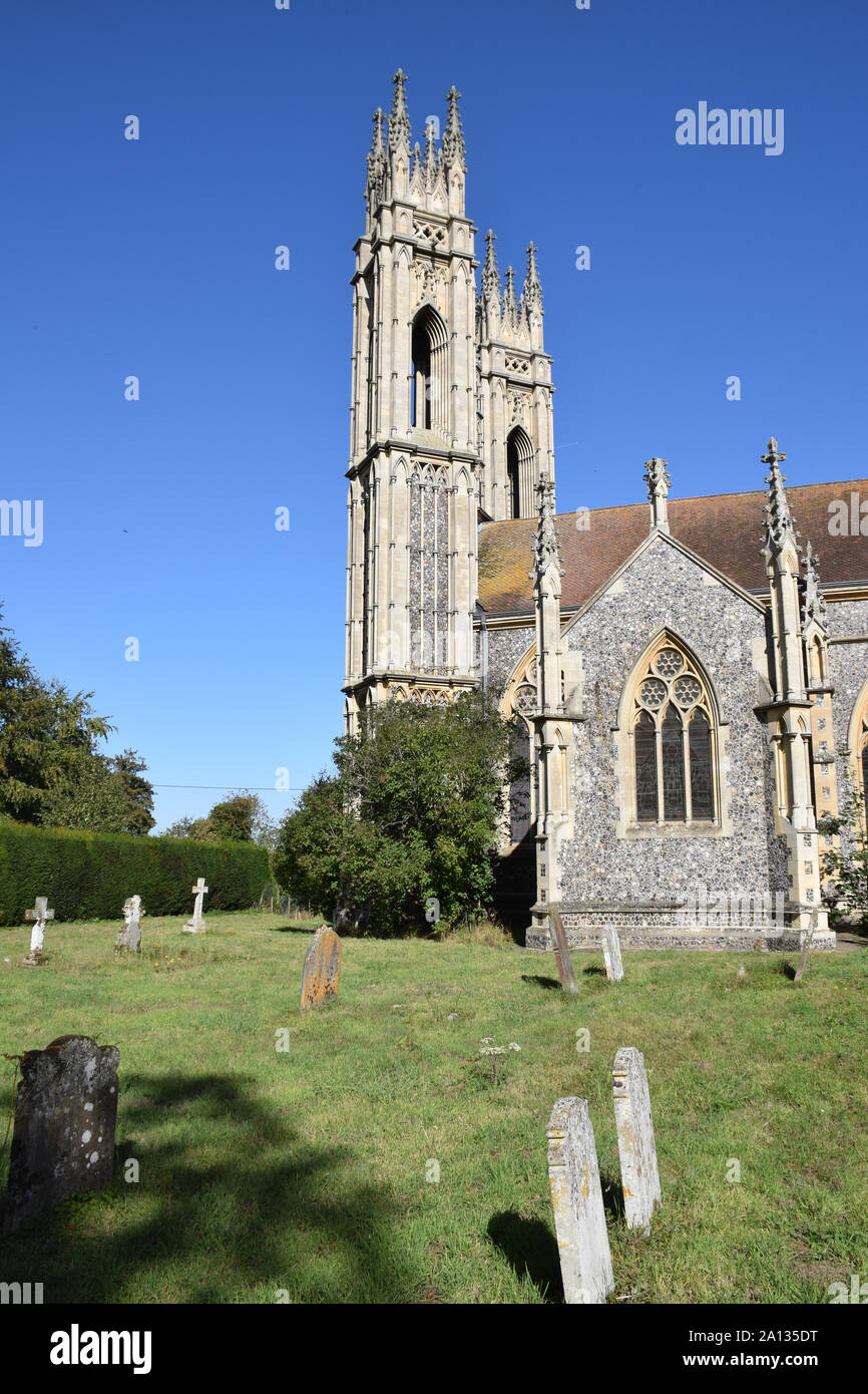 St Michael the Archangel, church saved by The Churches Conservation Trust. Booton, Norfolk, UK Sep 2019 Stock Photo