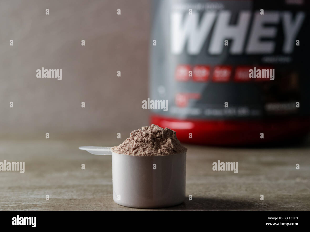 Scoop whey protein powder hires stock photography and images Alamy