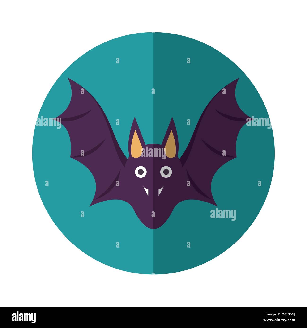 halloween bat animal character icon Stock Vector Image & Art Alamy