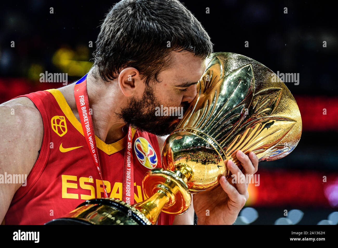 Marc Gasol (Spain): FIBA Basketball World Champion, China 2019 Stock Photo