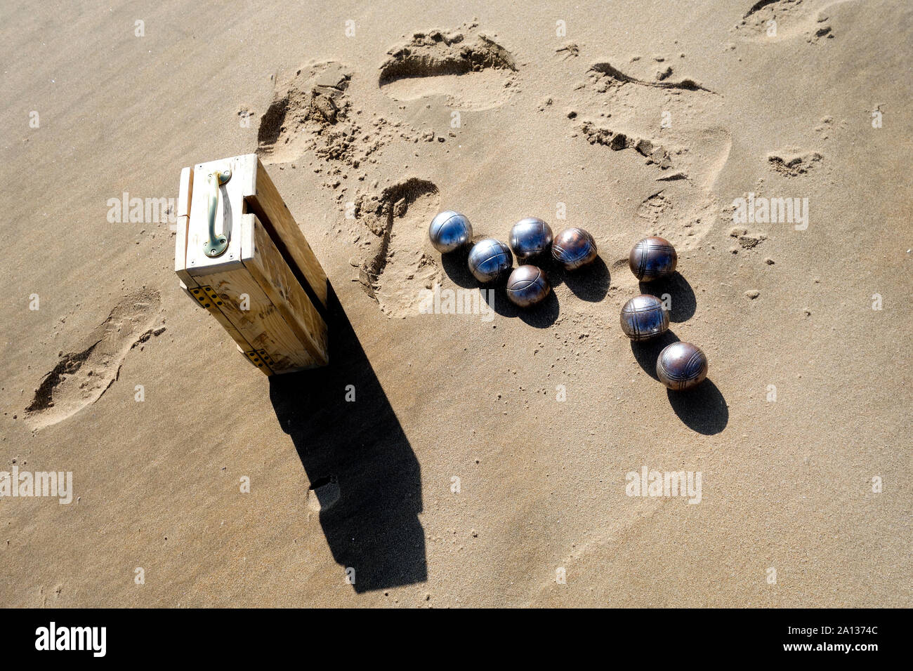 Boules on the Beach Stock Photo - Alamy