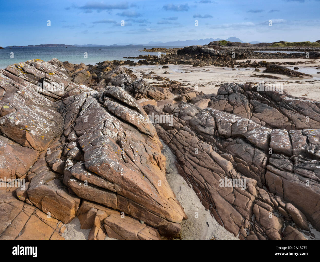 Mellon udrigle beach Wester Ross Scotland September Stock Photo Alamy