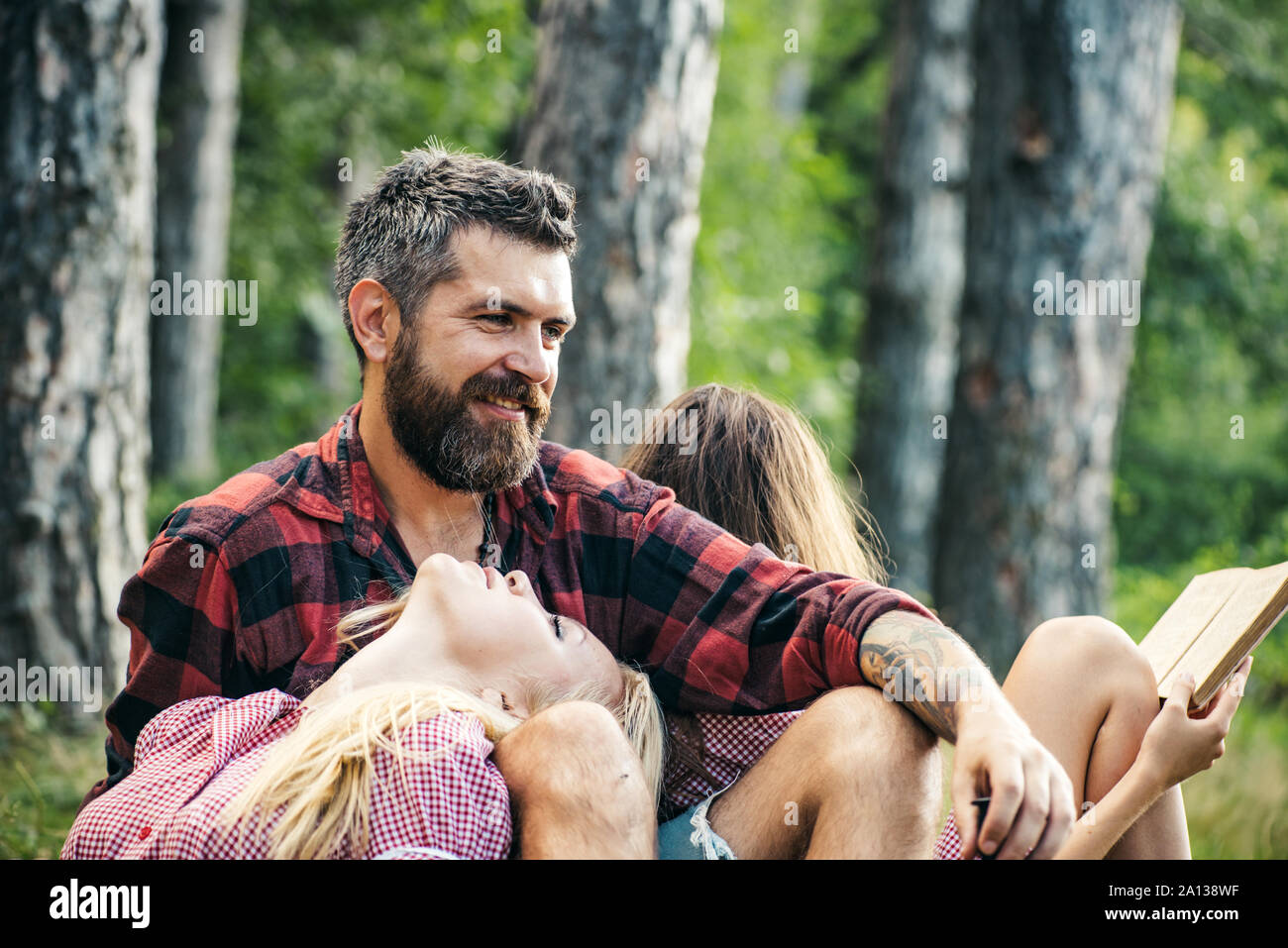 Couple In Love Enjoying Warm Summer Day In Forest Romantic Weekend Together Blond Girl Looking At Bearded Man With Affection Happy Friends Having P Stock Photo Alamy Couple In Love Enjoying Warm Summer Day In Forest Romantic Weekend Together Blond Girl Looking At Bearded Man With Affection Happy Friends Having P Stock Photo Alamy