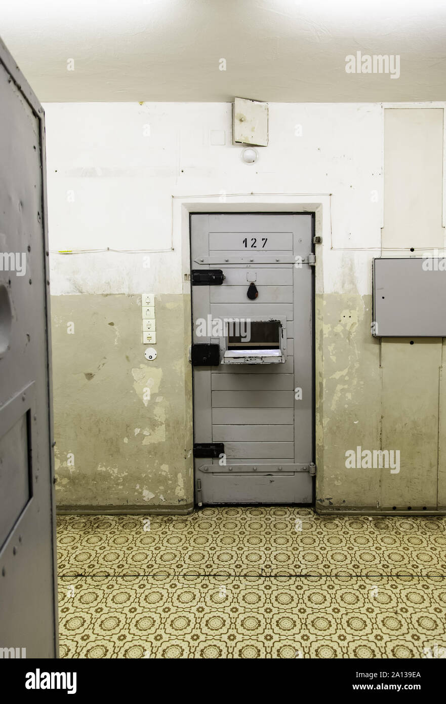Old German jail, detail of confinement and crime, justice Stock Photo