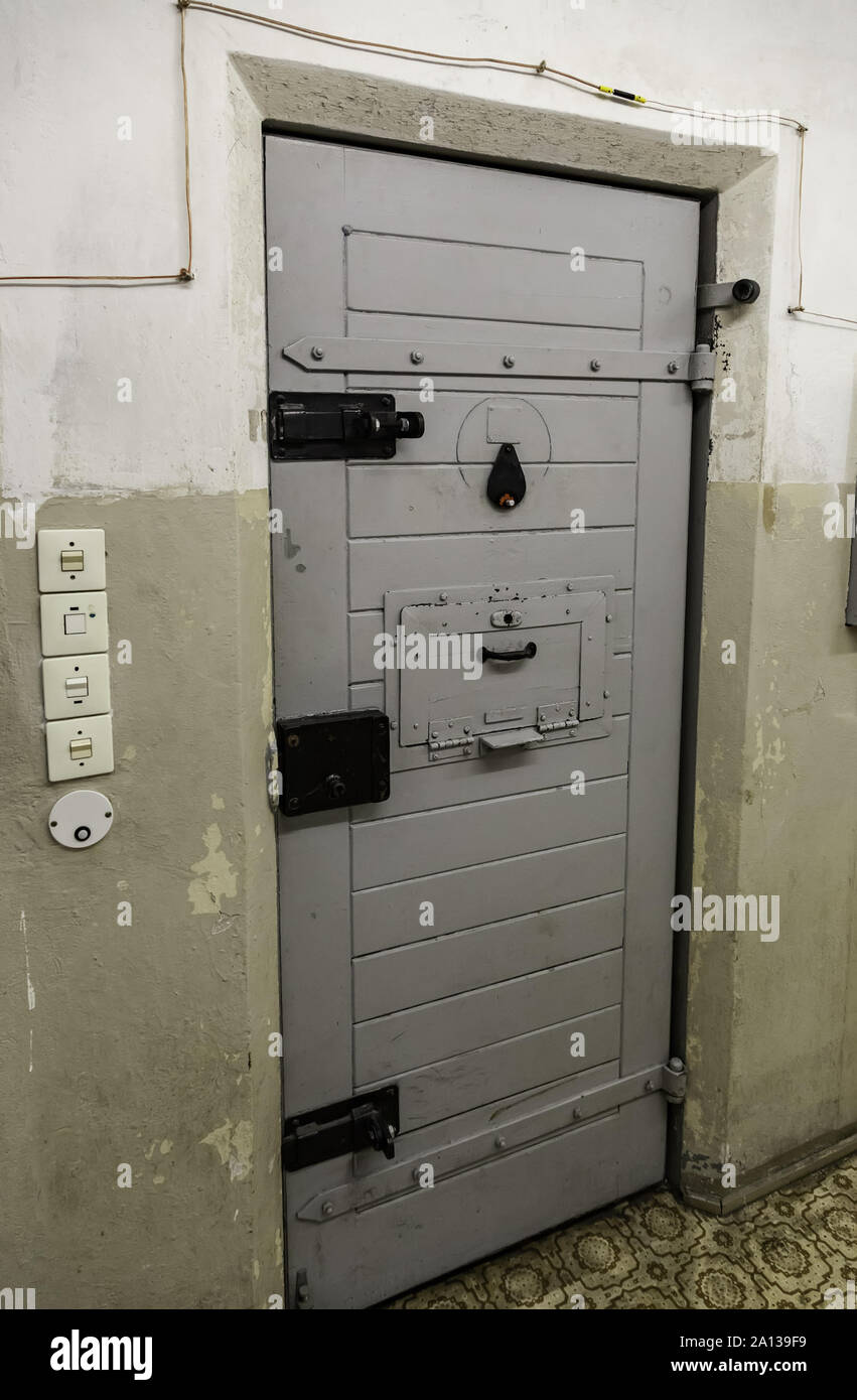 Old German jail, detail of confinement and crime, justice Stock Photo