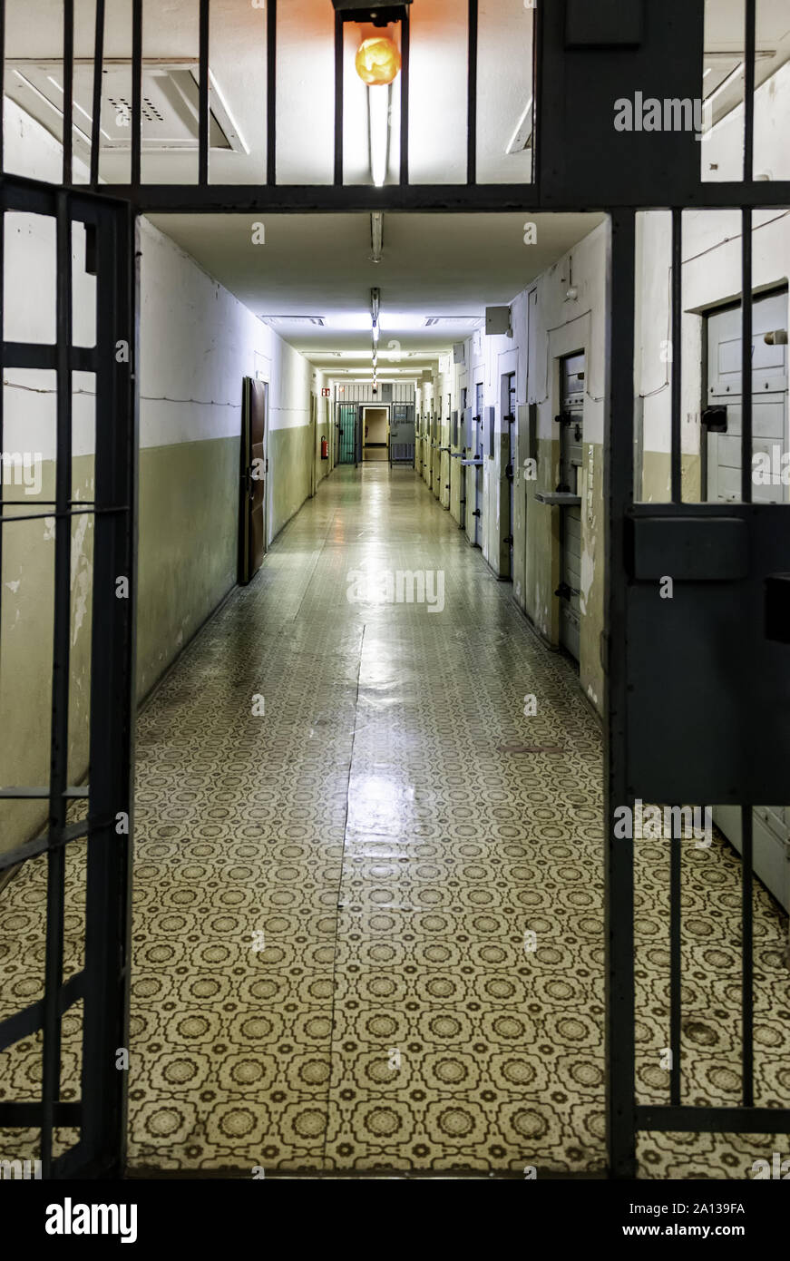 Old German jail, detail of confinement and crime, justice Stock Photo
