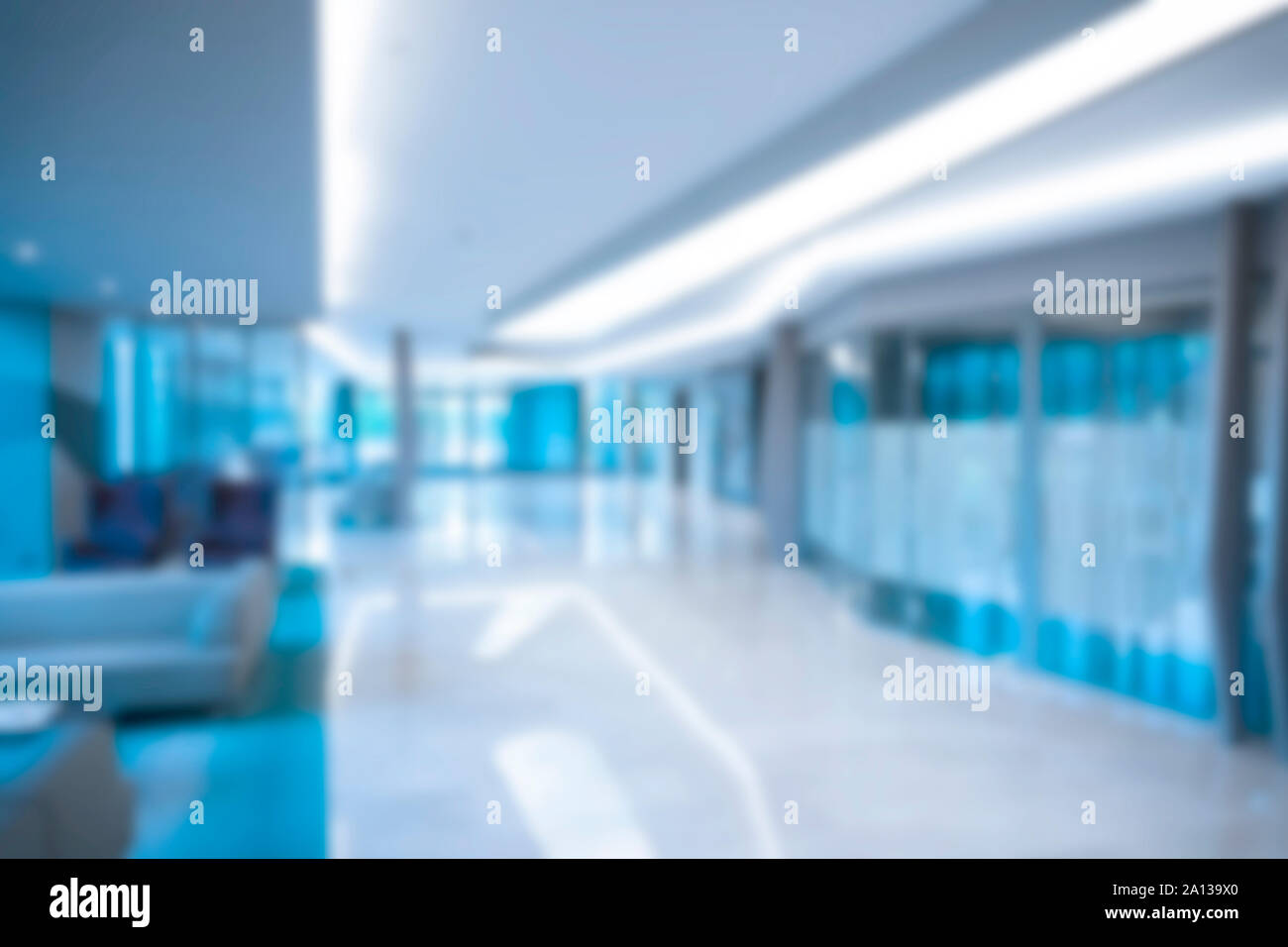 Blured Business Background at hospital Stock Photo