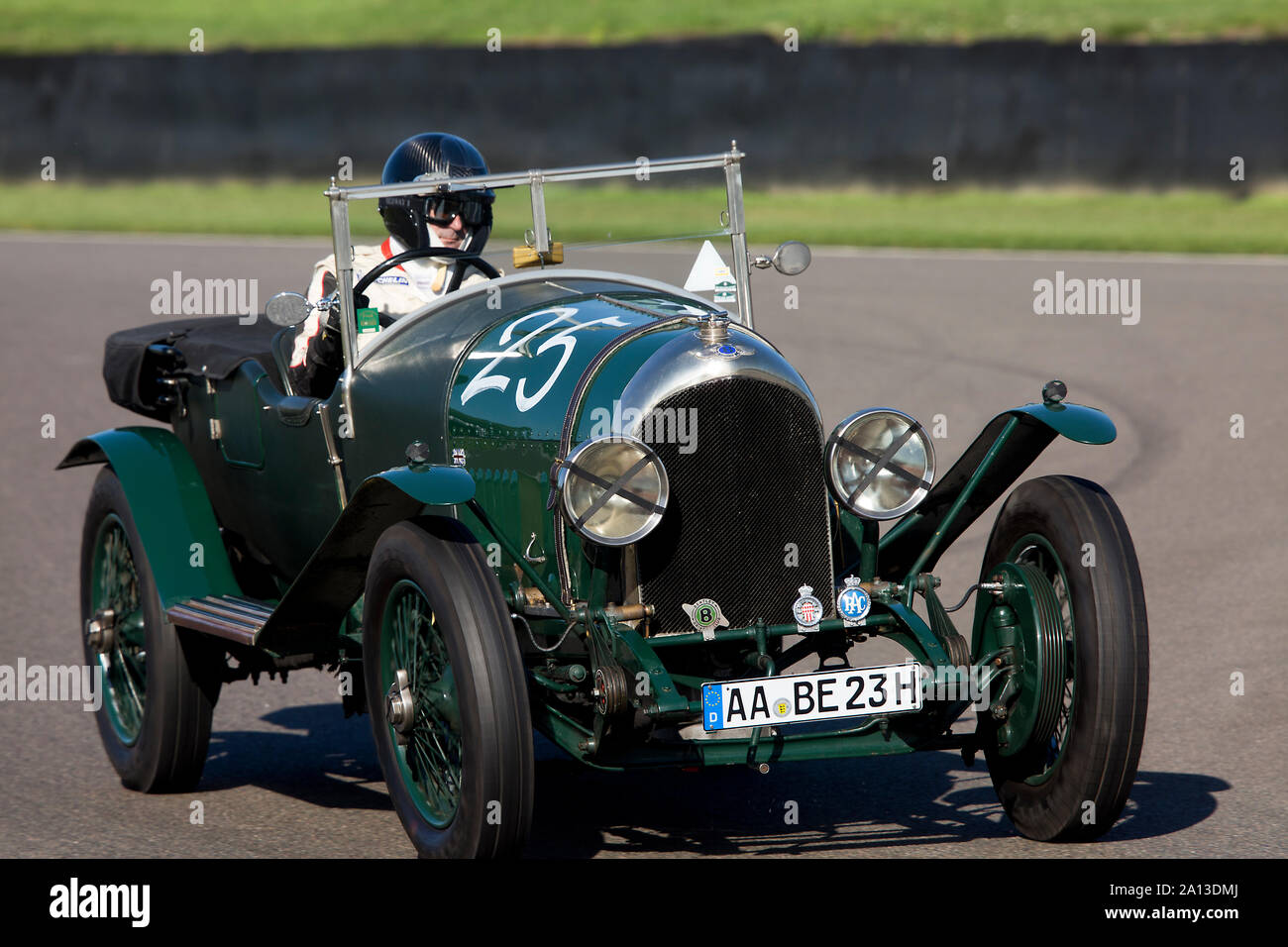 1923 Bentley 3 Litre driven by Ben Collings in the Brooklands Trophy race at The Goodwood Revival 13th Sept 2019 in Chichester, England.  Copyright  M Stock Photo
