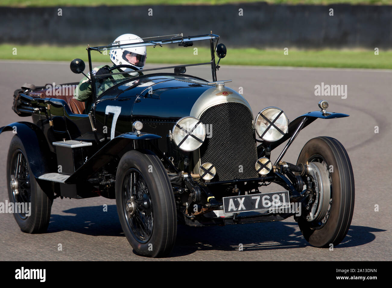 1925 Bentley Speed Model driven by Gareth Graham in the Brooklands ...