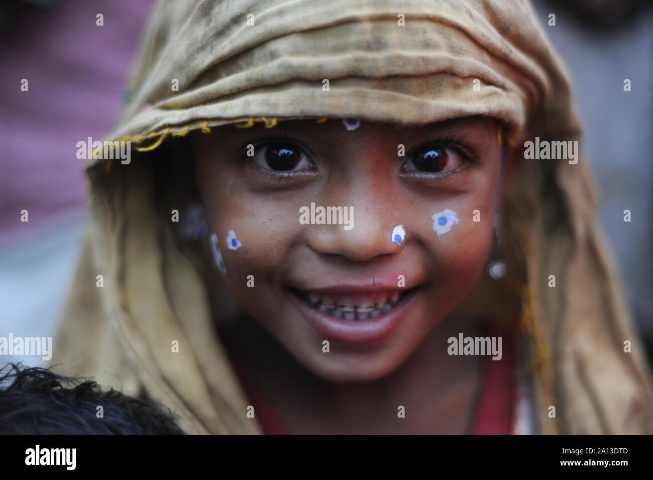 28 July 2012. Coxs Bazar, Bangladesh. Rohingya refugees at Bangladesh Camp Stock Photo
