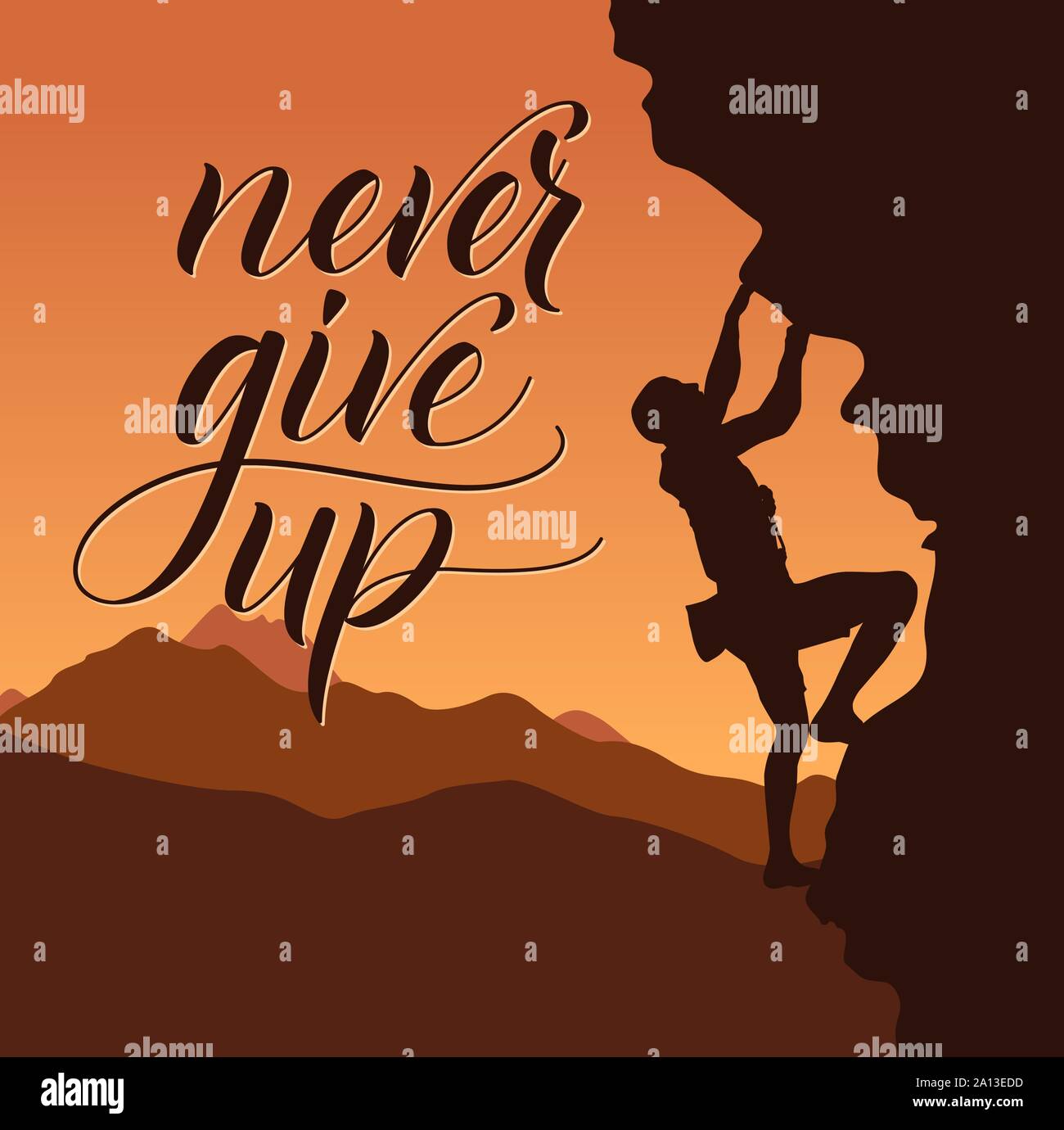 Silhouettes of climbers Stock Vector Image & Art Alamy