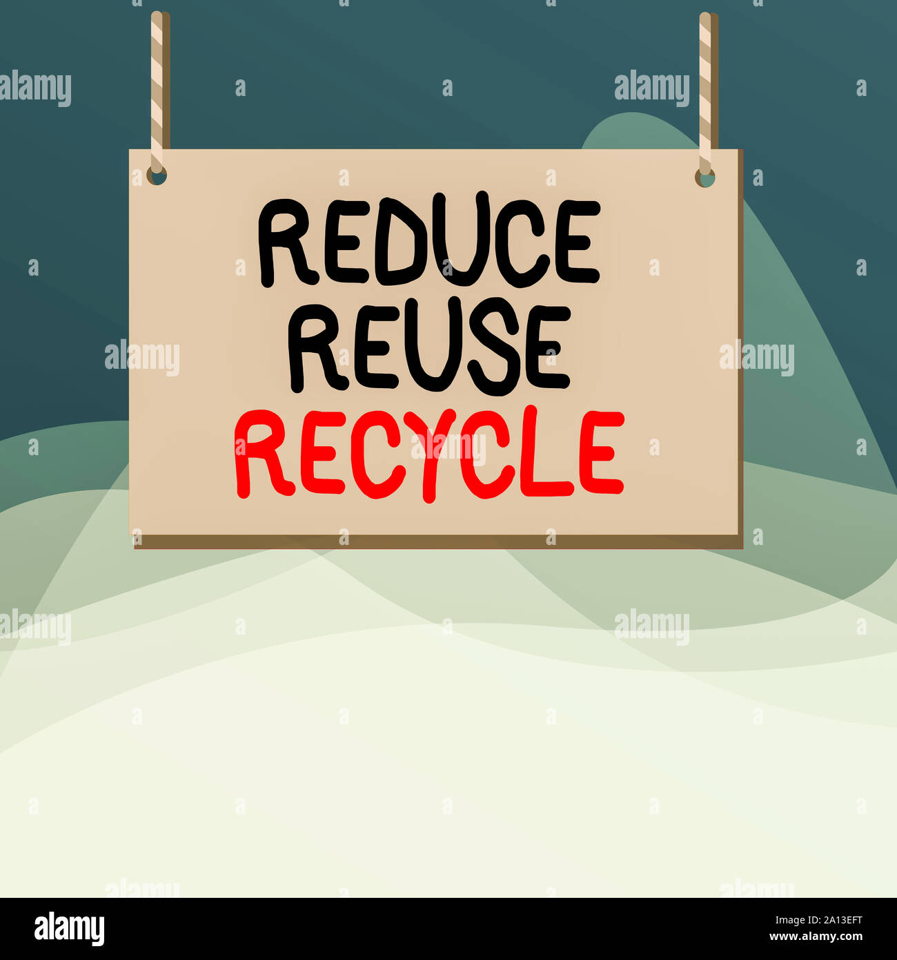Writing note showing Reduce Reuse Recycle. Business concept for ...