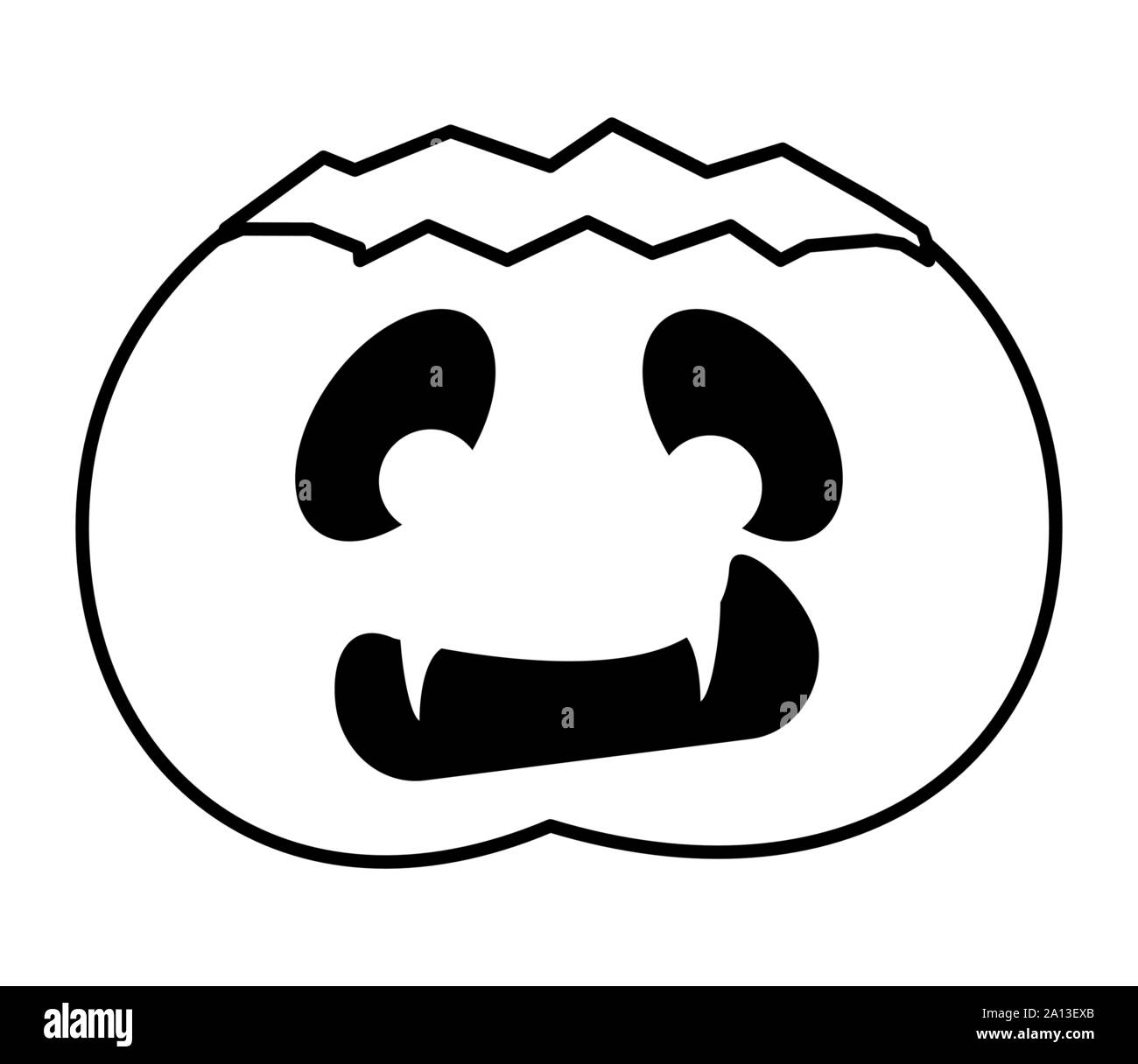 halloween pumpkin with face icon Stock Vector Image & Art - Alamy