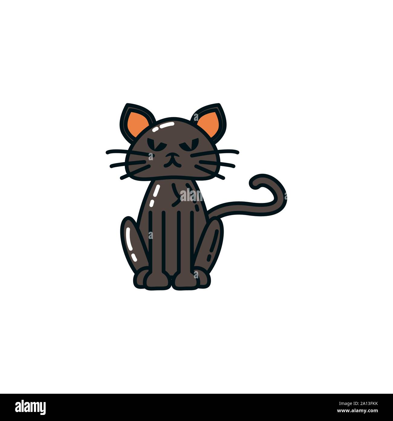 halloween cat mascot animal icon Stock Vector Image & Art - Alamy