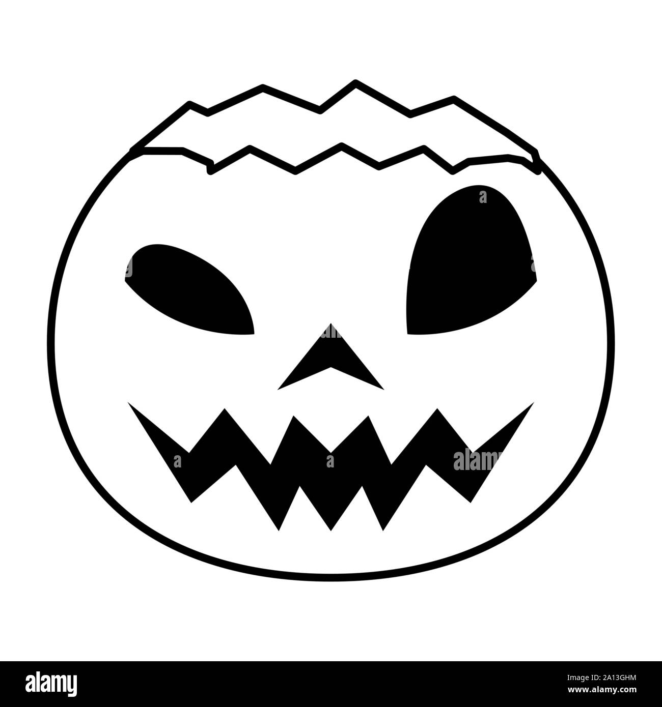 halloween pumpkin with face icon Stock Vector Image & Art - Alamy