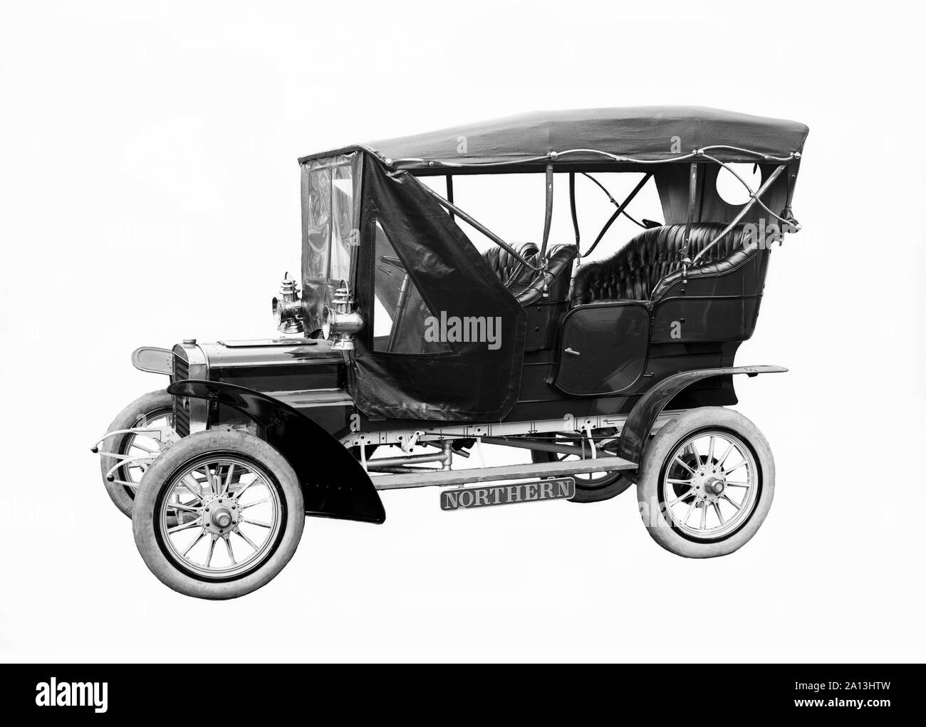 A vintage car manufactured by Northern Manufacturing Company from Detroit, circa 1906. Stock Photo
