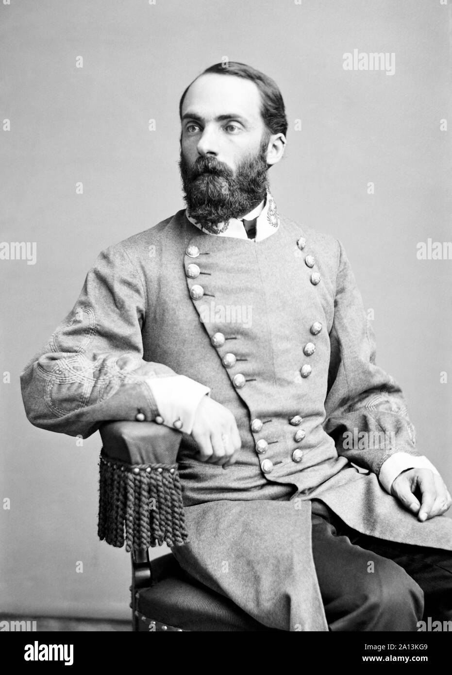 Portrait of Confederate Major General Joseph Wheeler. Stock Photo