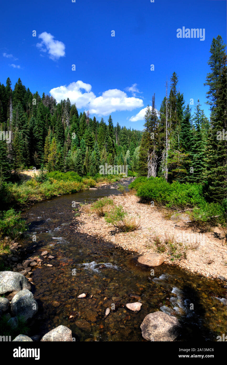 The Upper Payette River, Valley County, Idaho Stock Photo