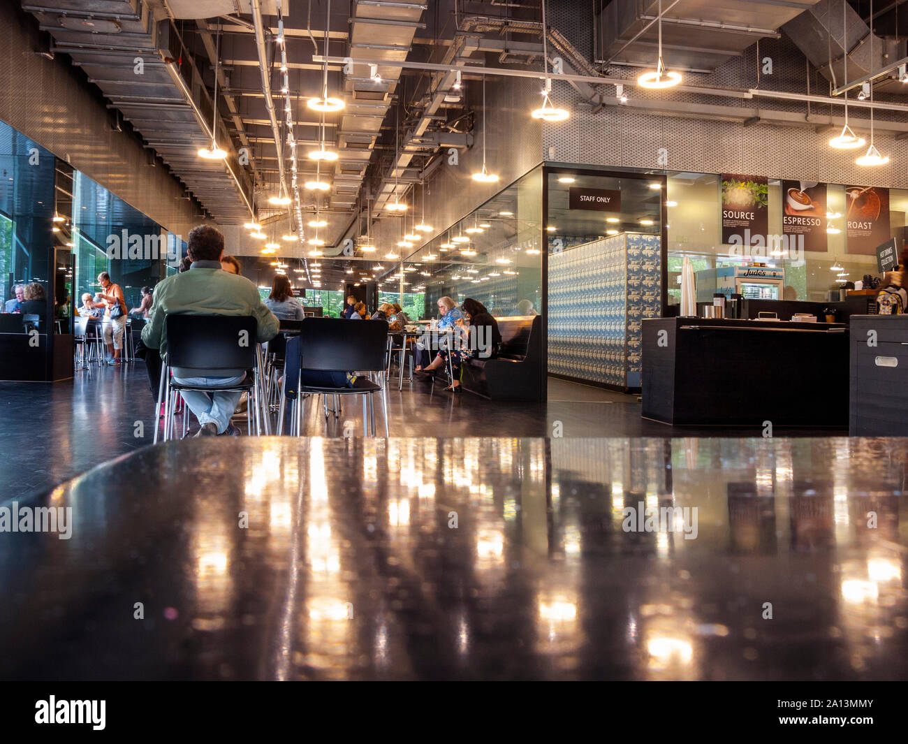 Tate Modern Cafe, Bankside, London Stock Photo
