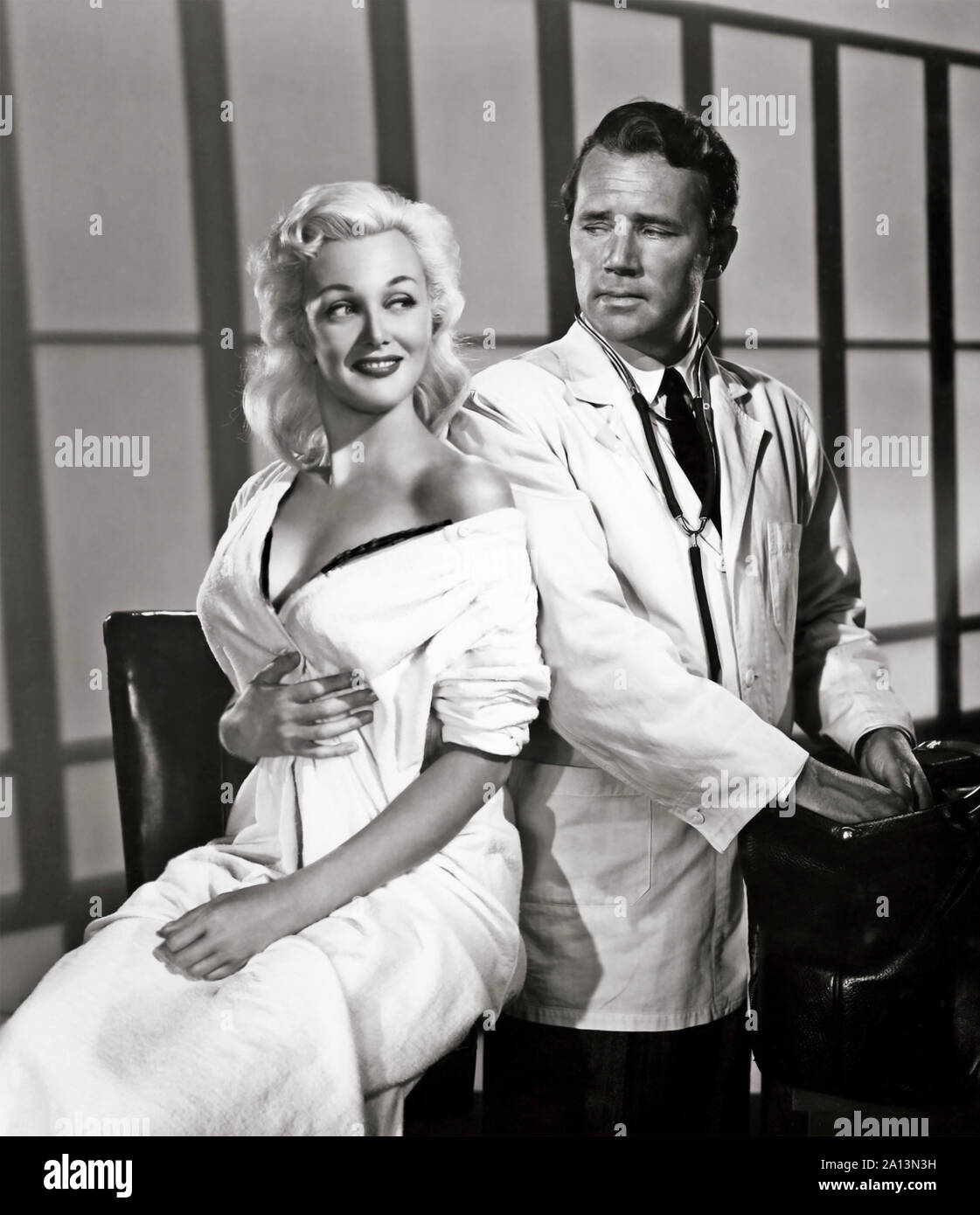 WOMAN'S PRISON 1955 Columbia Pictures film with Jan Sterling and Ross Elliott Stock Photo