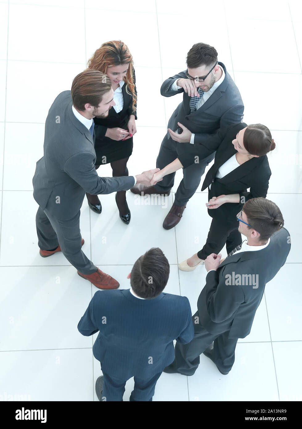 business team talking in the office Stock Photo - Alamy