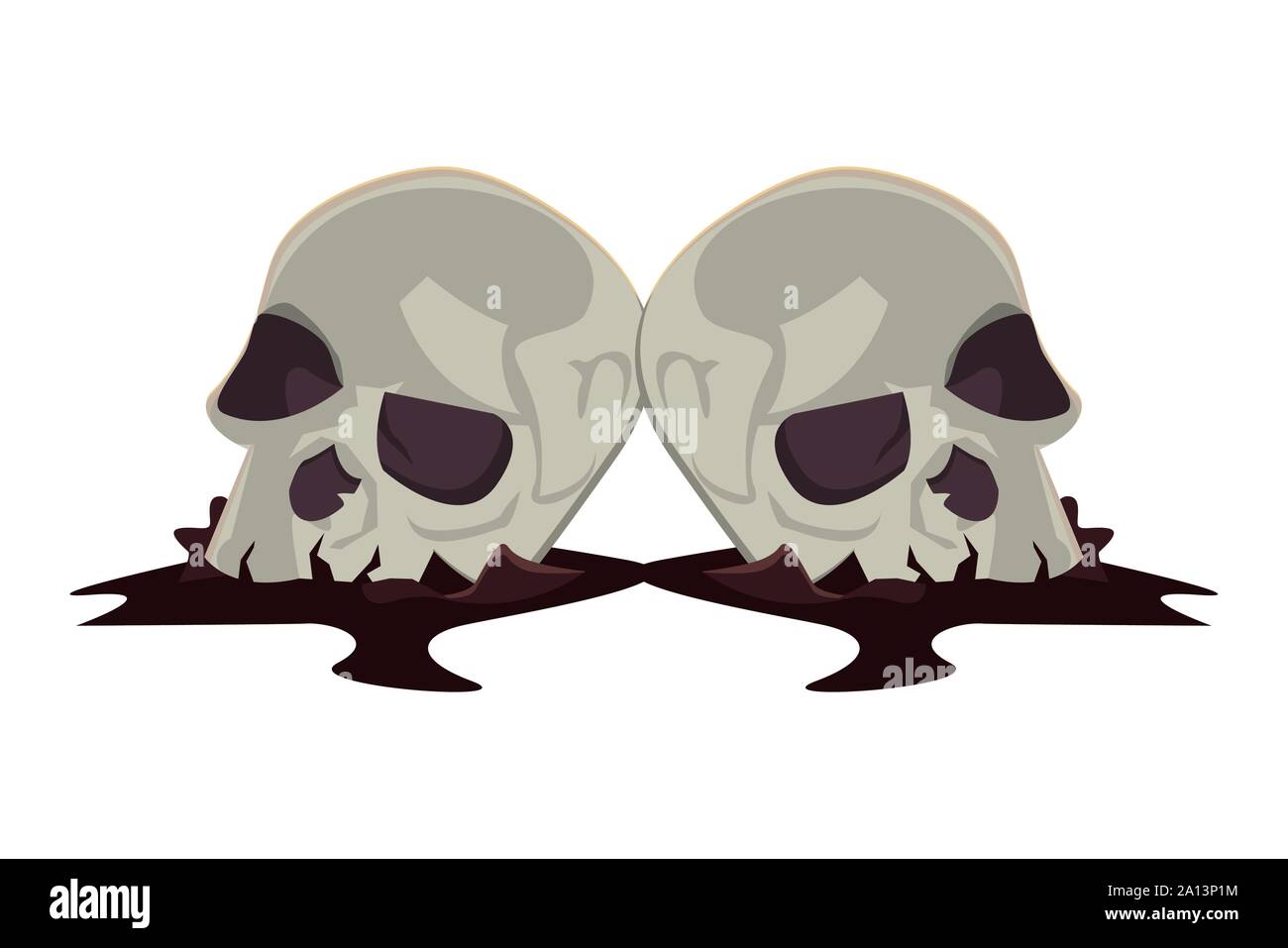 halloween skull head isolated icon Stock Vector Image & Art - Alamy