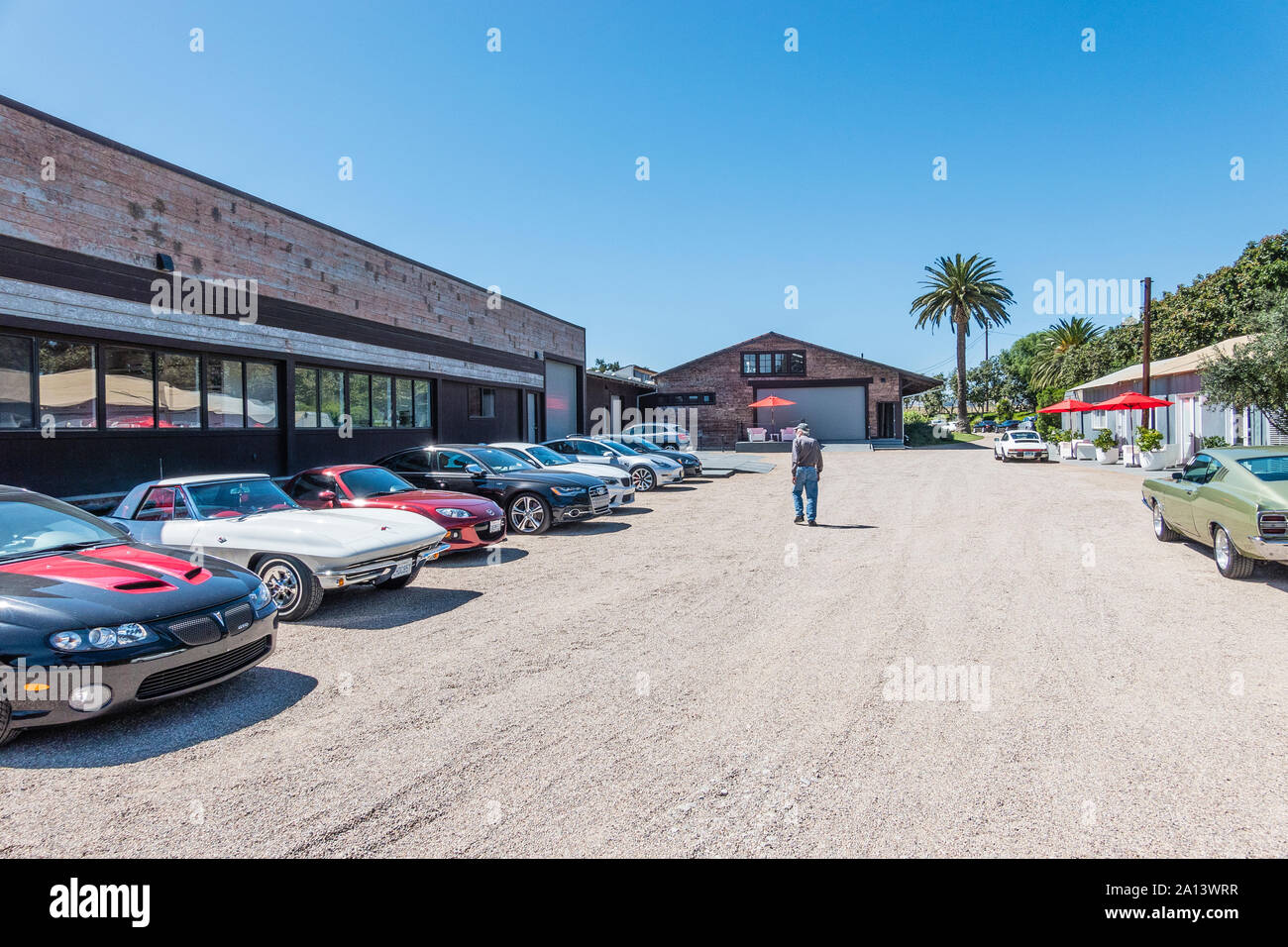 The exterior of the Collector Car Vault in Santa Paula, California
