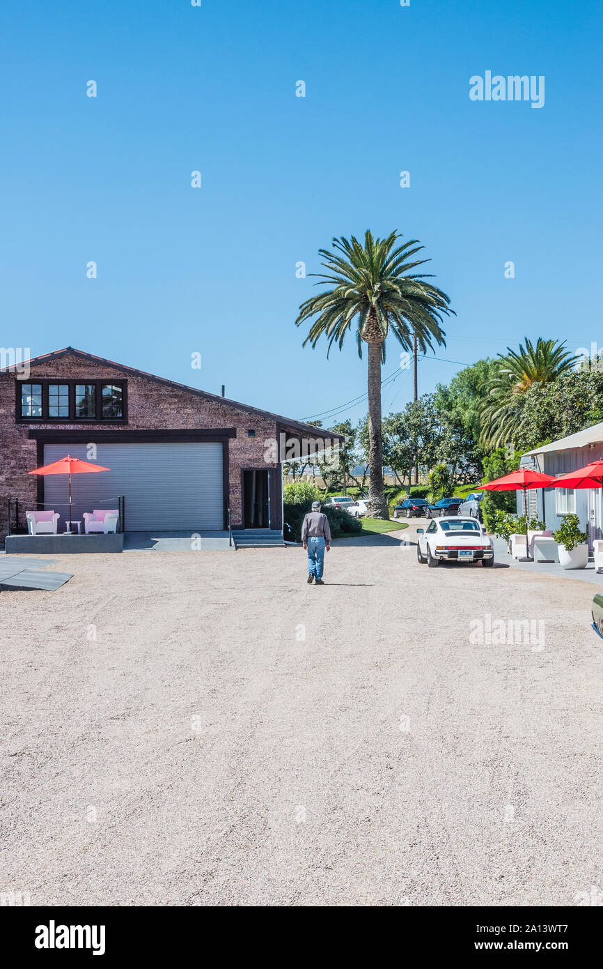 The exterior of the Collector Car Vault in Santa Paula, California