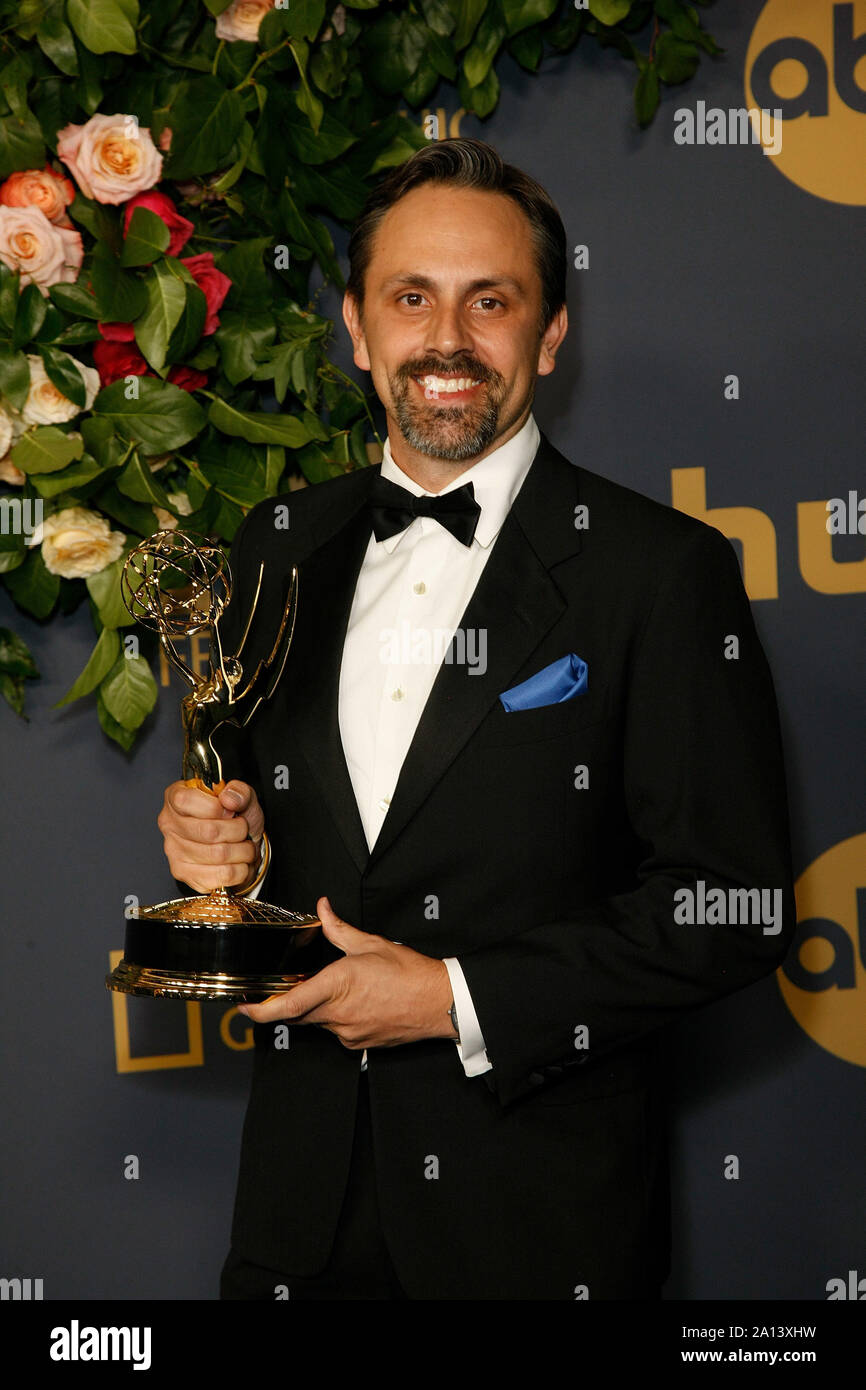 Los Angeles, USA. 22nd Sep 2019. Rob Oliver arrives at the Walt Disney Television Emmy Party on