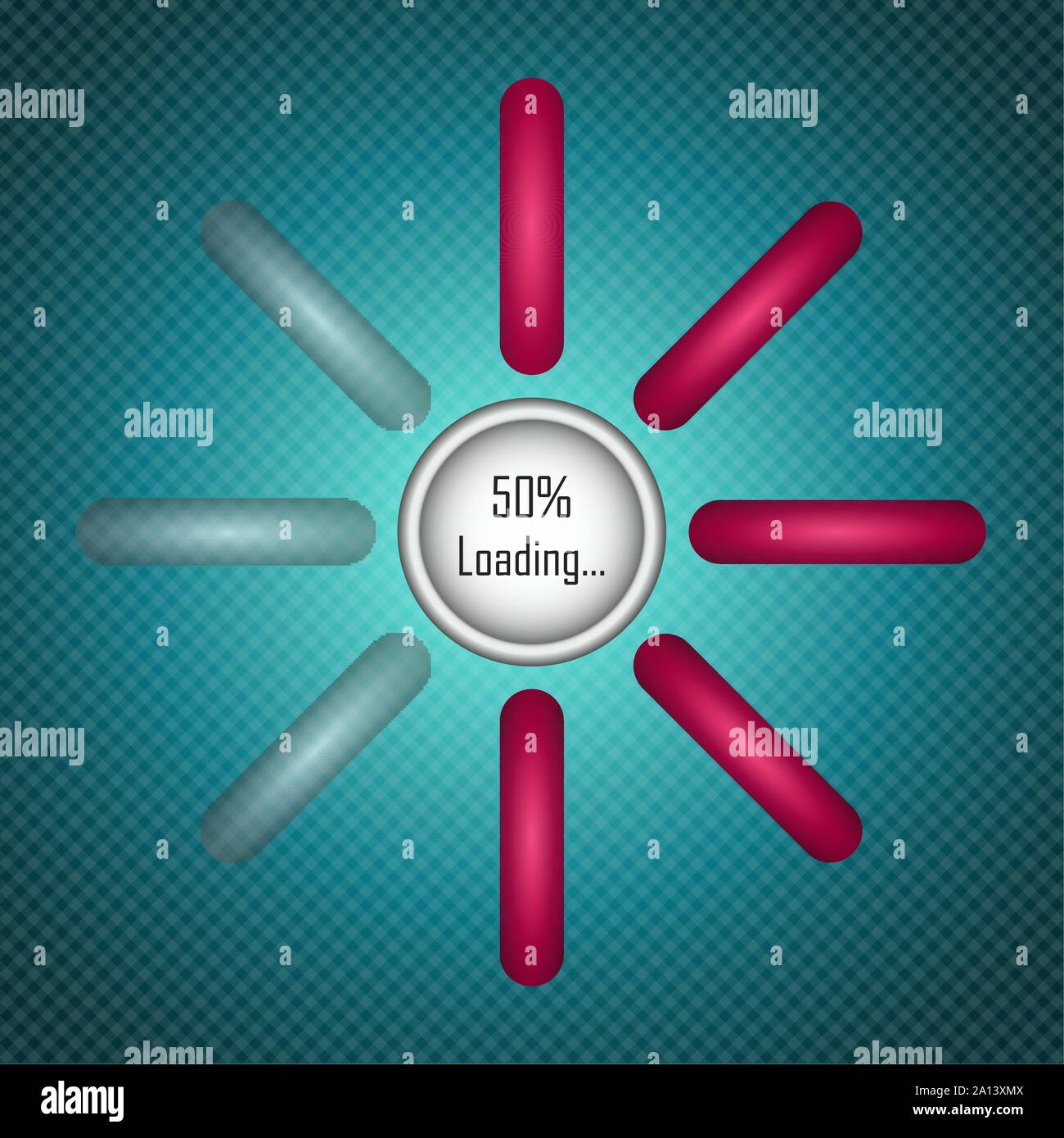 Loading bar image over a colored background - Vector Stock Vector Image ...