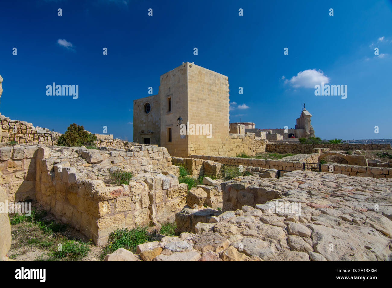 Victoria Rabat Citadel on Gozo Stock Photo