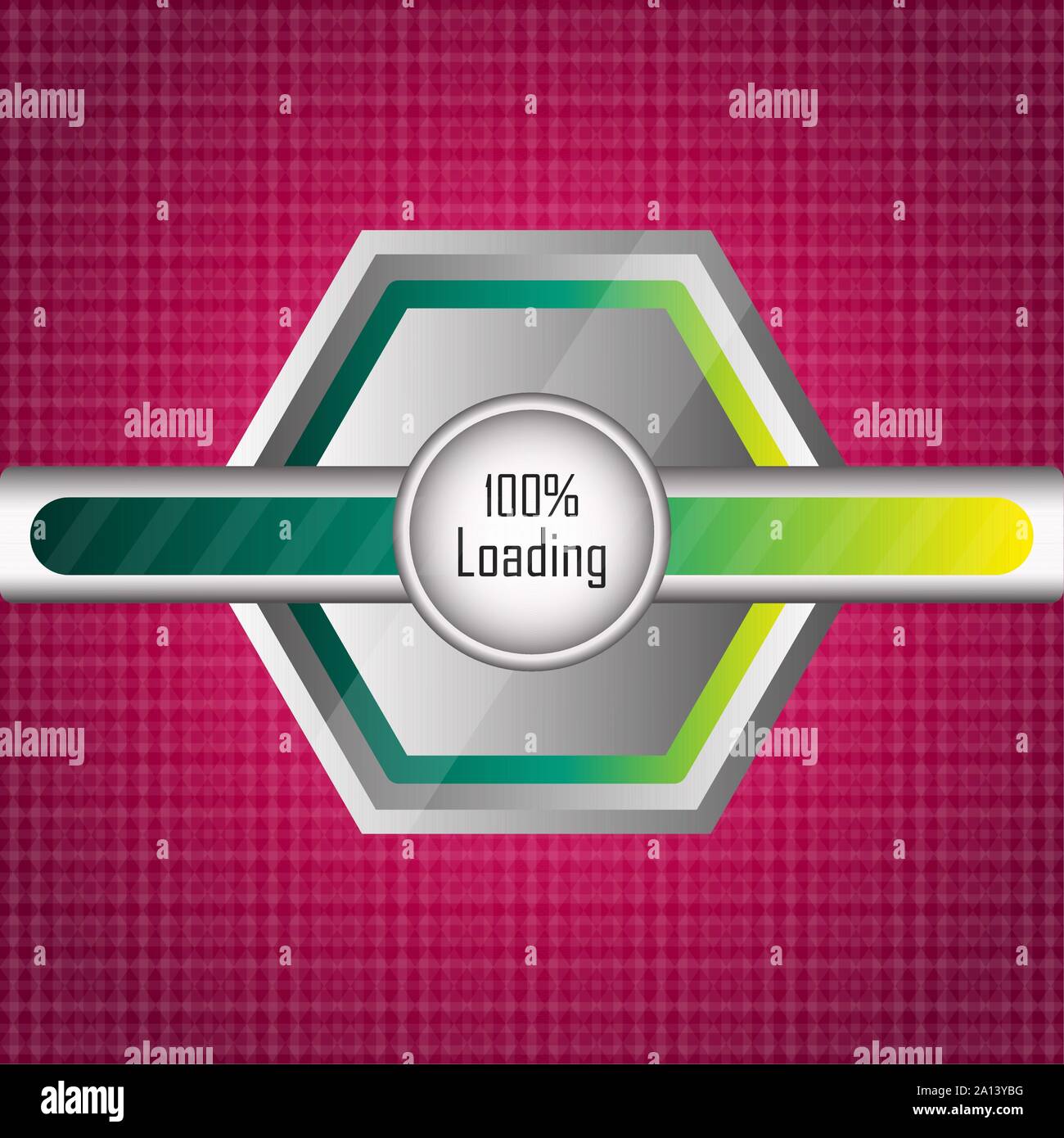 Loading bar image over a colored background - Vector Stock Vector Image ...