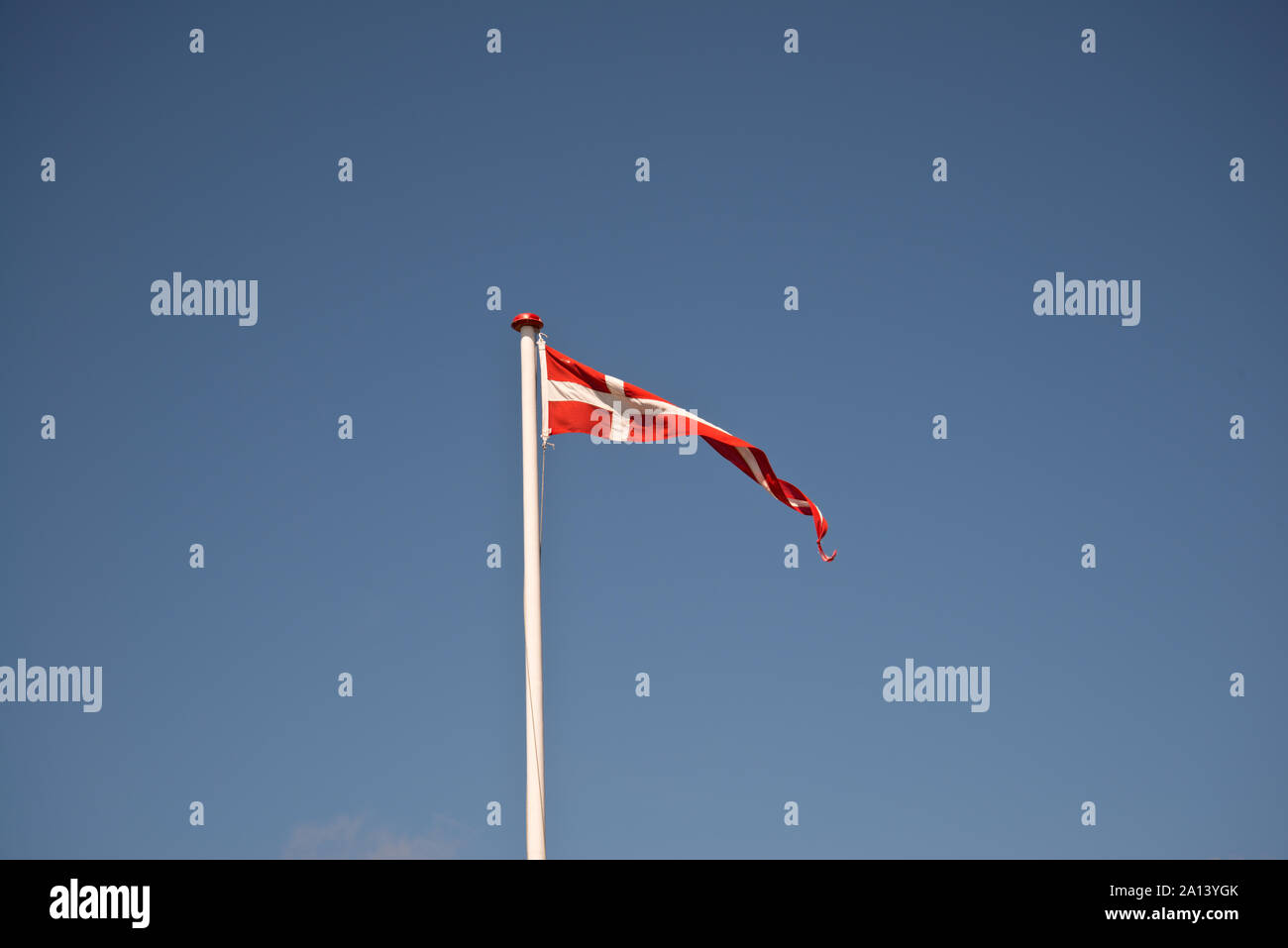 Danish flag Stock Photo