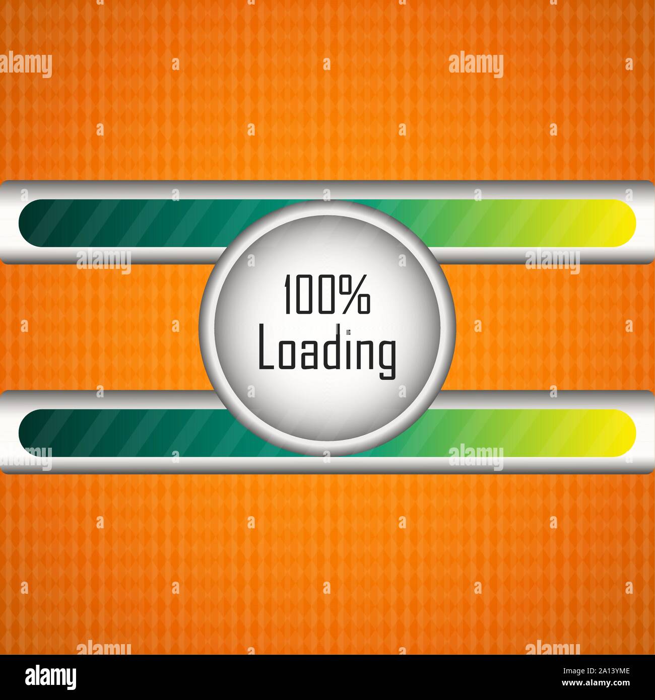 Loading bar image over a colored background - Vector Stock Vector Image ...