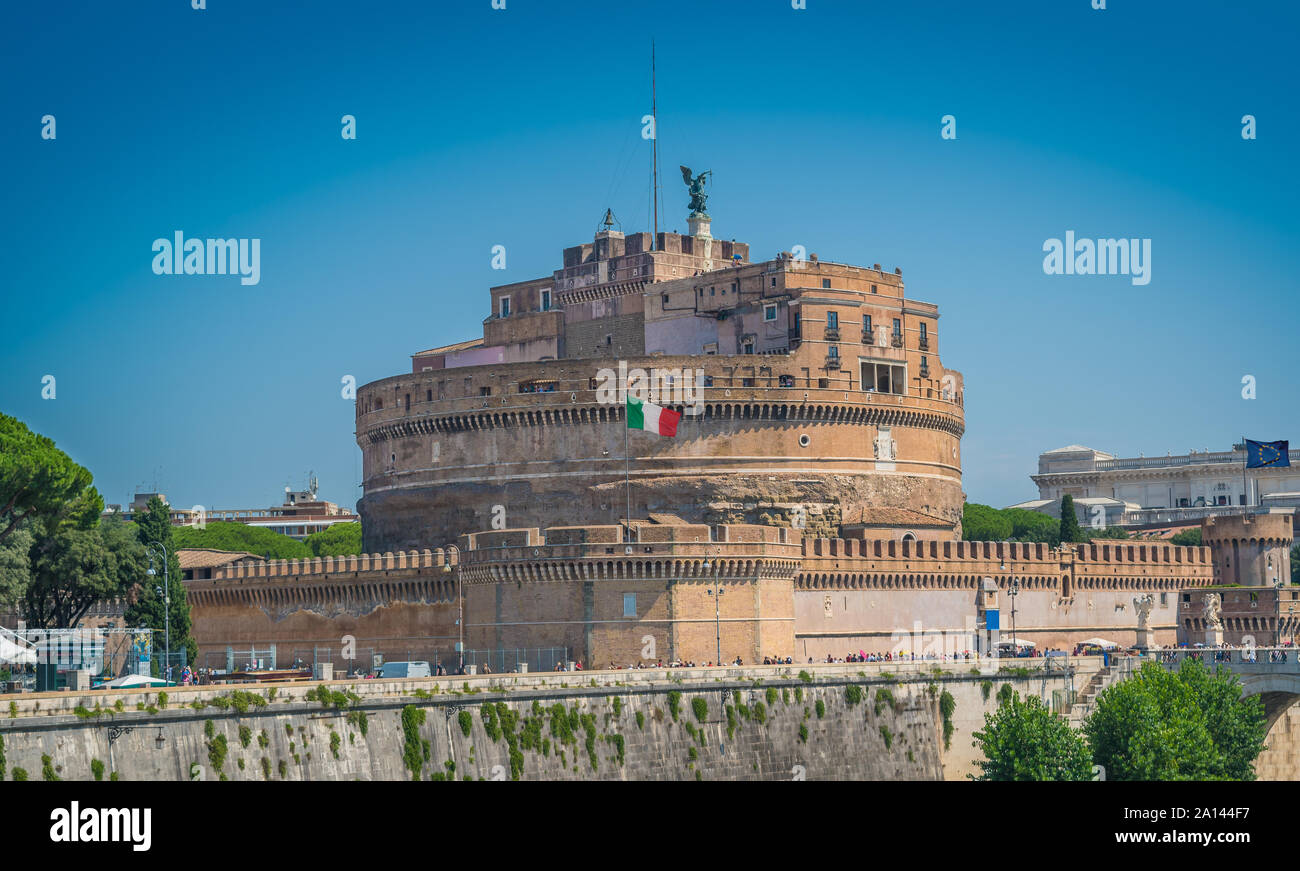 Sant'Angelo Castle in Rome, Italy Stock Photo