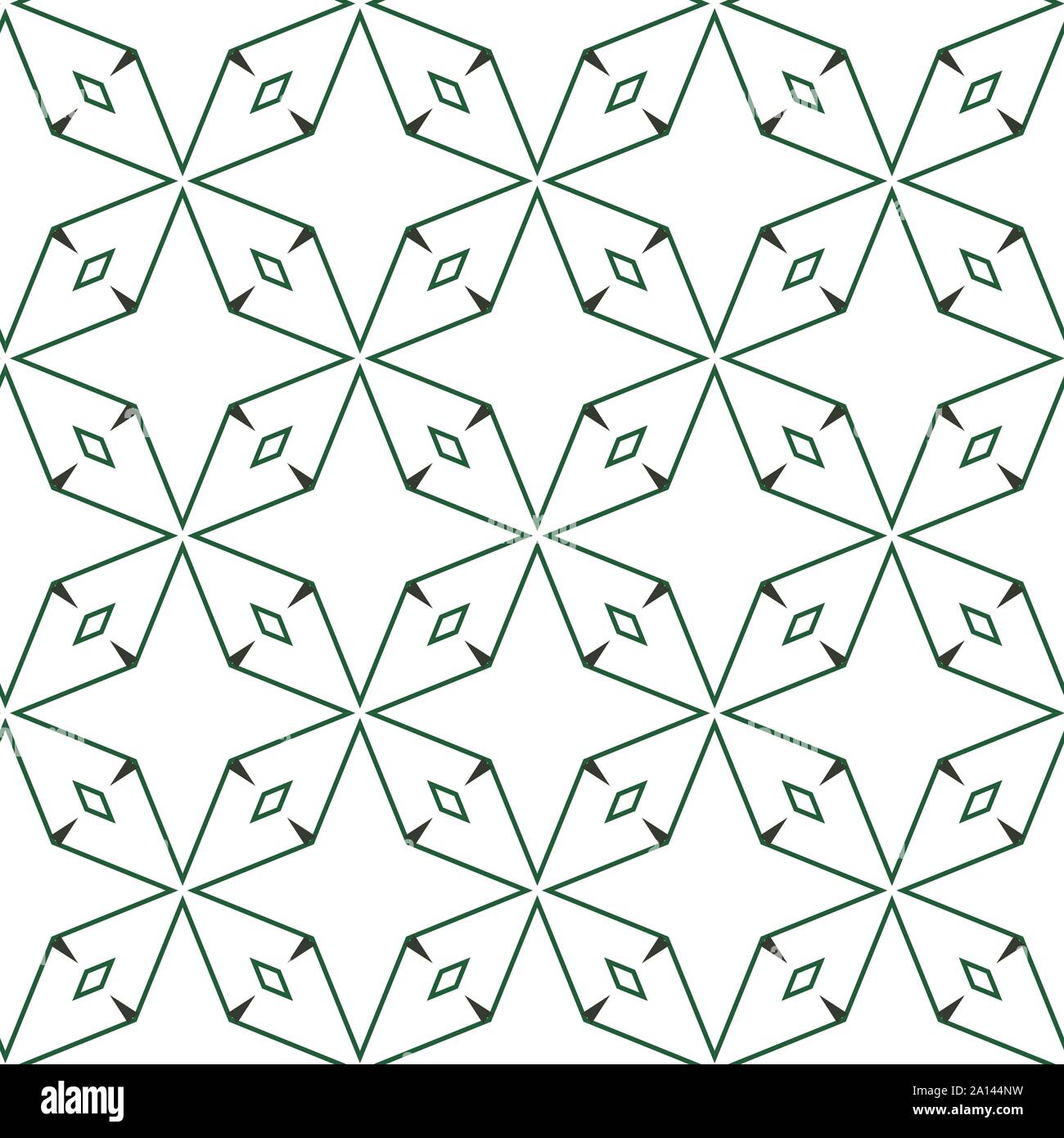 Seamless vector pattern in geometric ornamental style Stock Vector ...