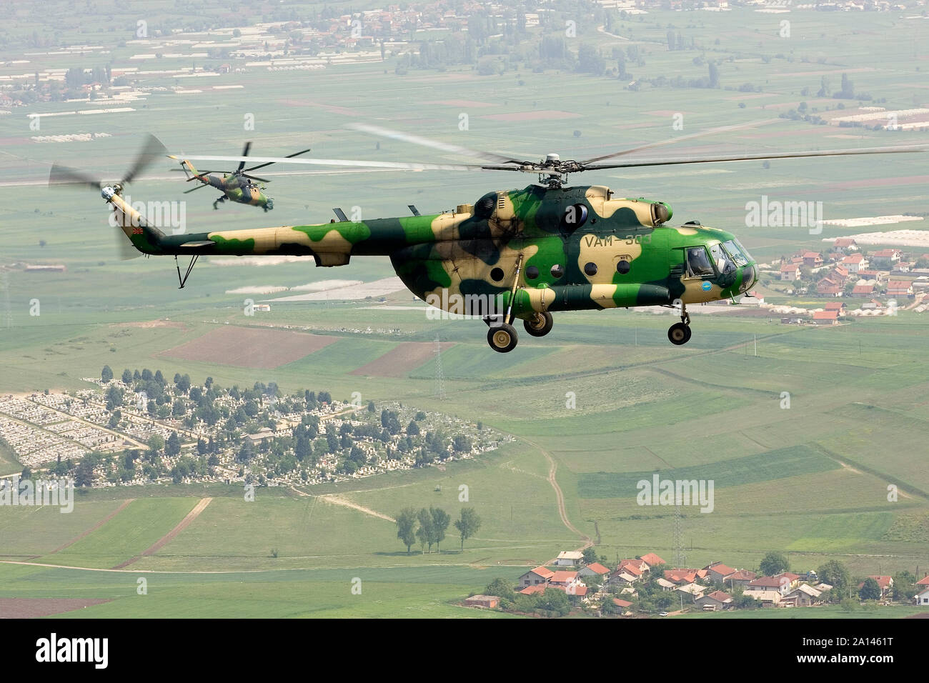 A Mi-8MT Hip of the Transport Helicopter Squadron of the Macedonian Air  Force Stock Photo - Alamy