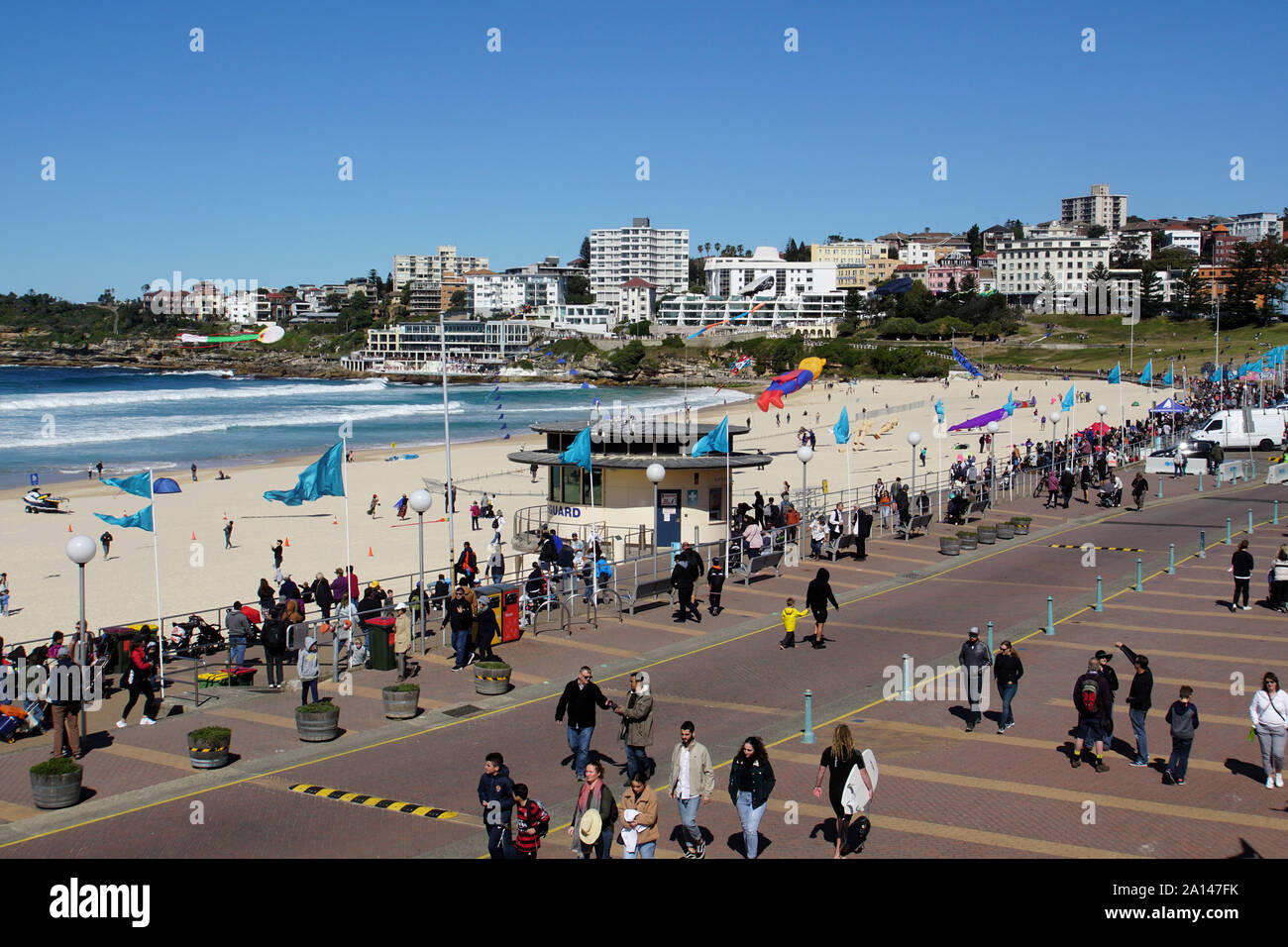 Sweeping View of Bondi Beach from the Balcony of the Bondi Pavilion