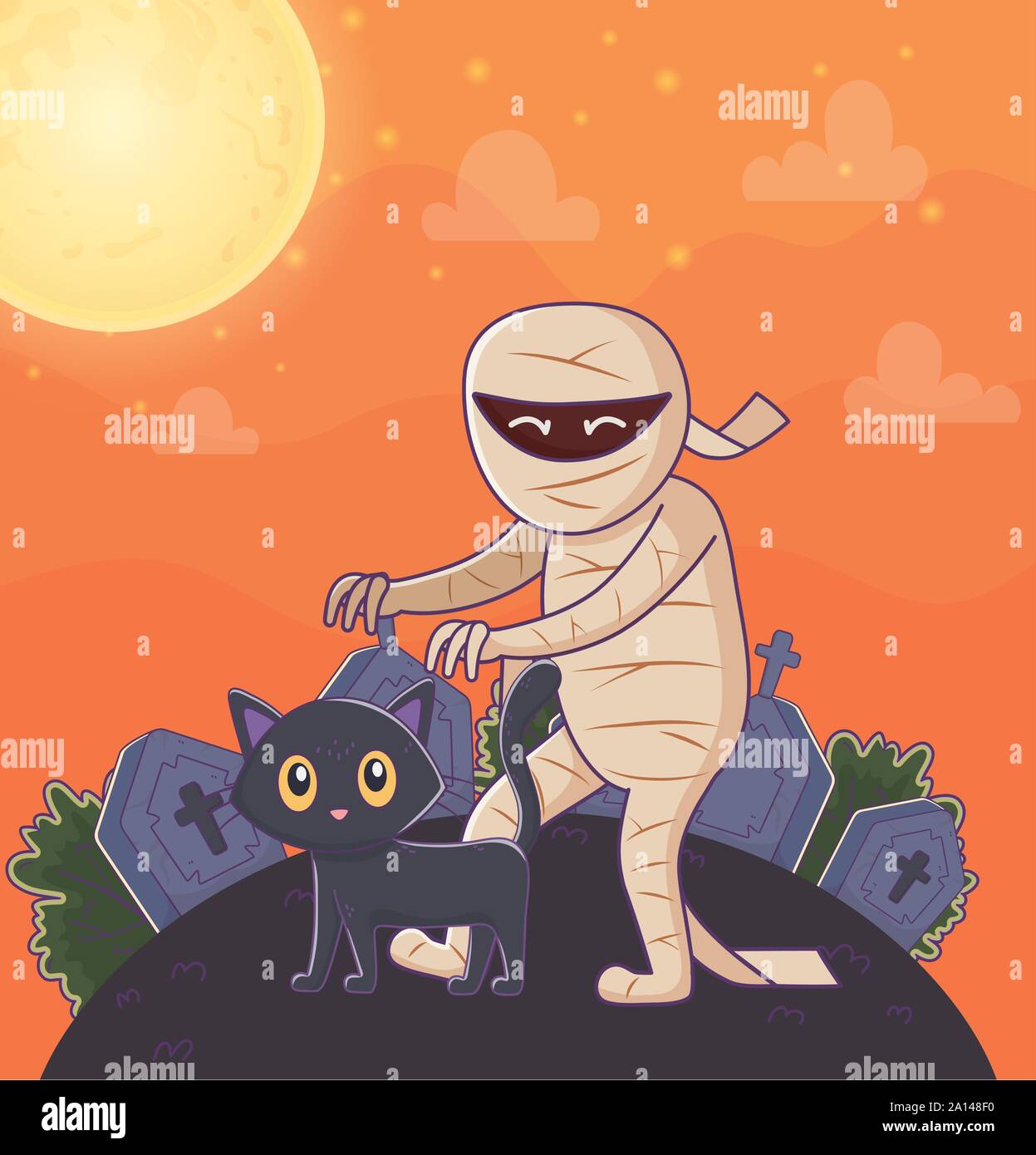 mummy cat cemetery trick or treat - happy halloween vector illustration Stock Vector Image & Art - Alamy mummy cat cemetery trick or treat - happy halloween vector illustration Stock Vector Image & Art - Alamy