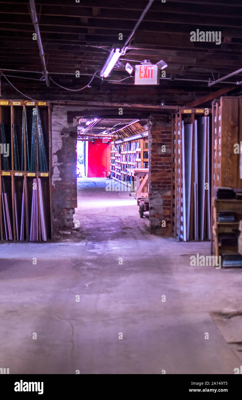 Sept 27 2019 Kokomo Indiana USA; rooms and rooms of beautiful stained