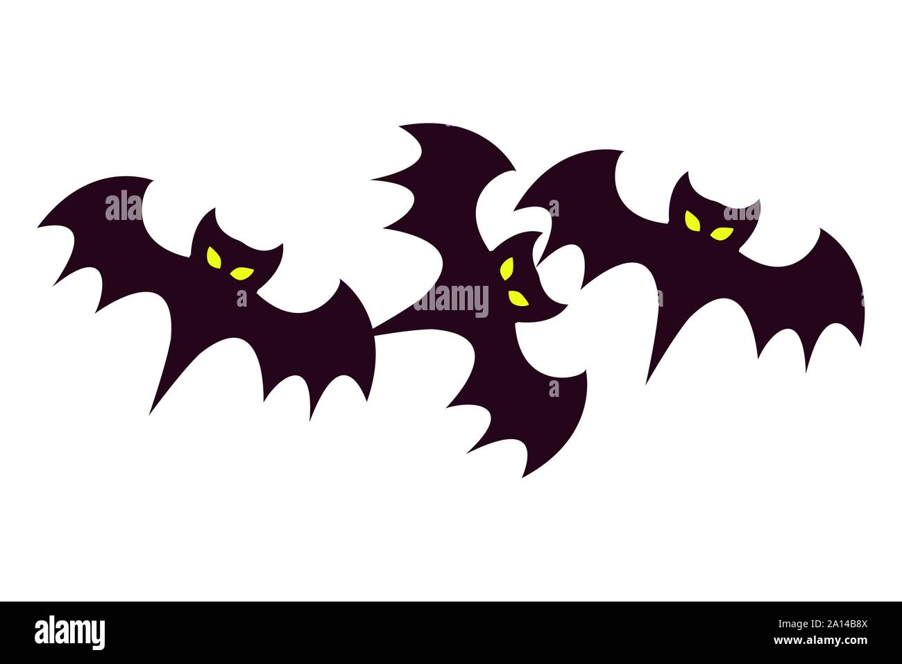 halloween bats flying animals icon Stock Vector Image & Art - Alamy