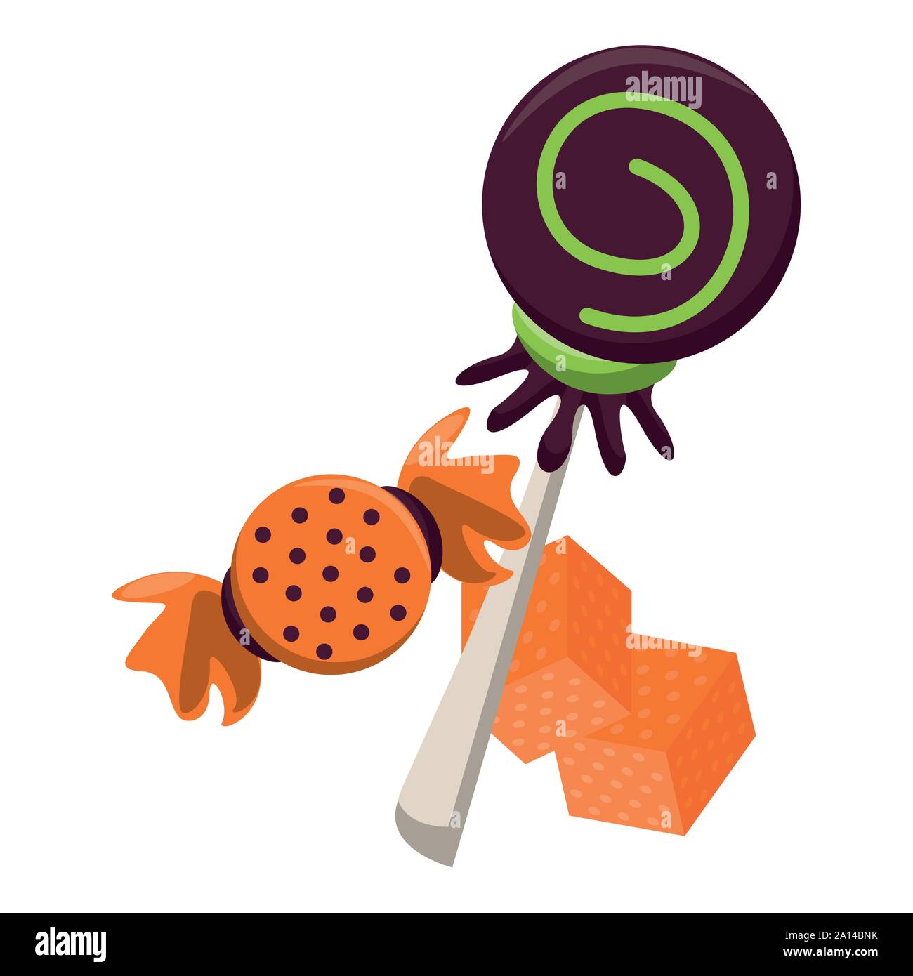 halloween sweet candies isolated icon Stock Vector Image & Art - Alamy
