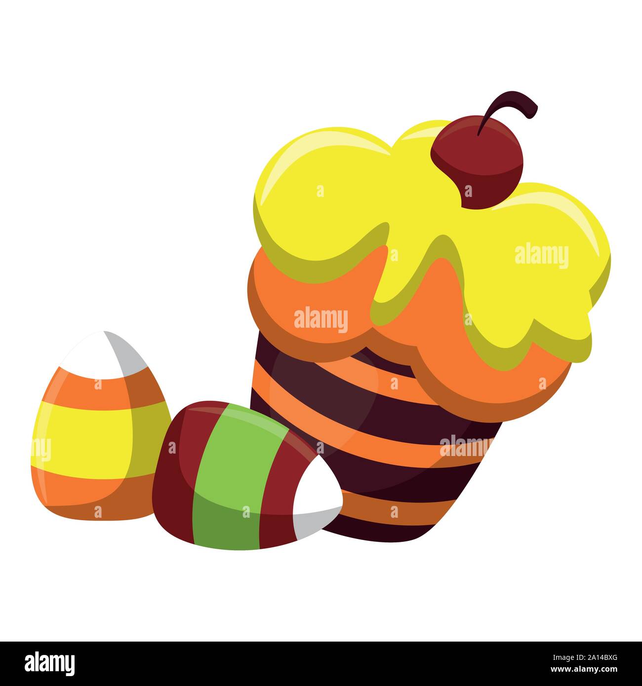 halloween sweet candies isolated icon Stock Vector Image & Art - Alamy