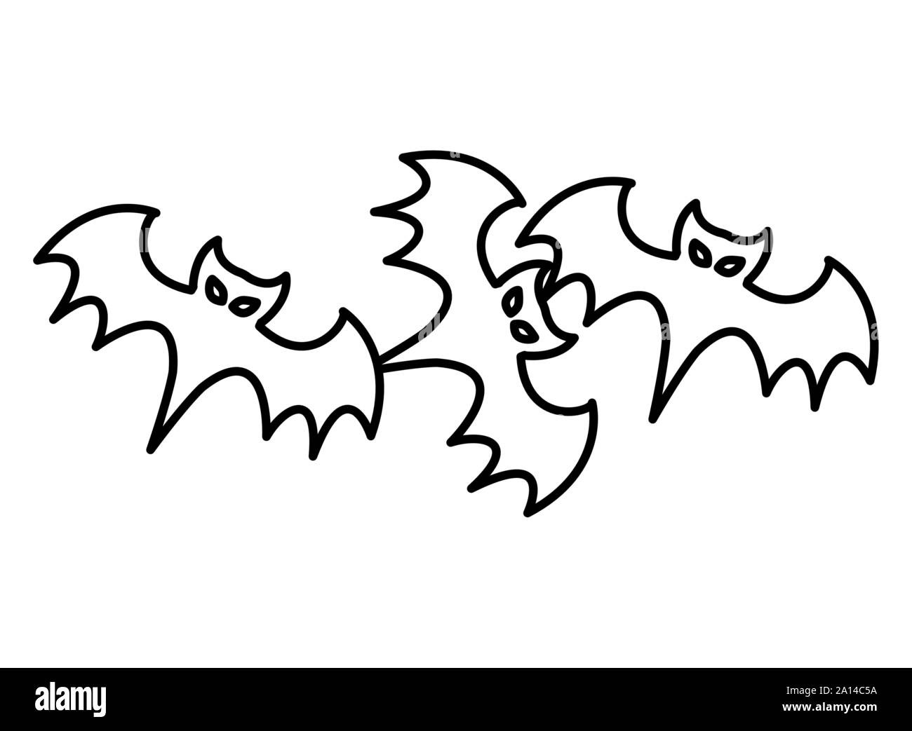 halloween bats flying animals icon Stock Vector Image & Art - Alamy